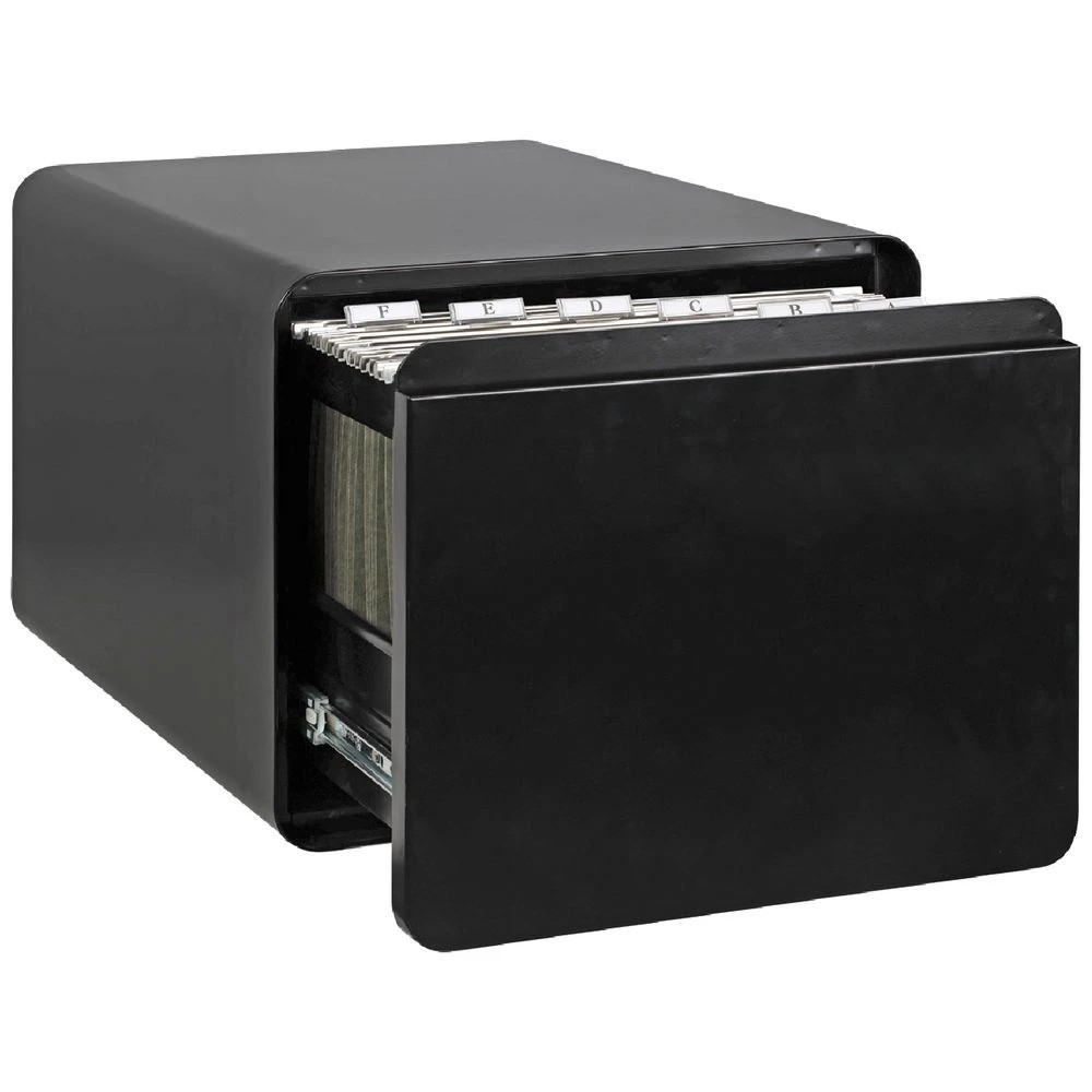 1 Venturo 1 Drawer Filing Unit Black Cabinets Filing Drawer Cabinets, 1 of 5