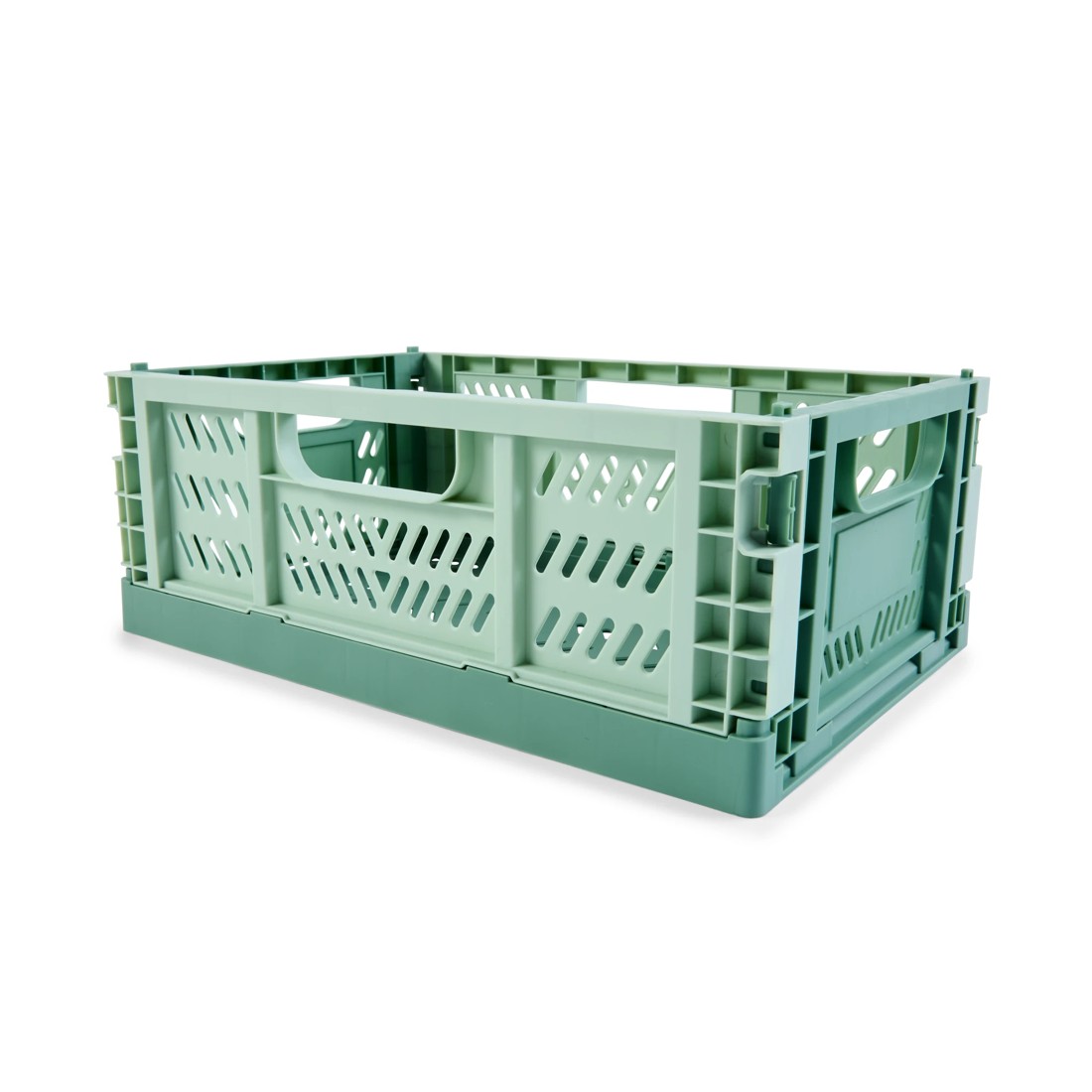 10 5L Collapsible Crate - Small, Green, 10 of 10