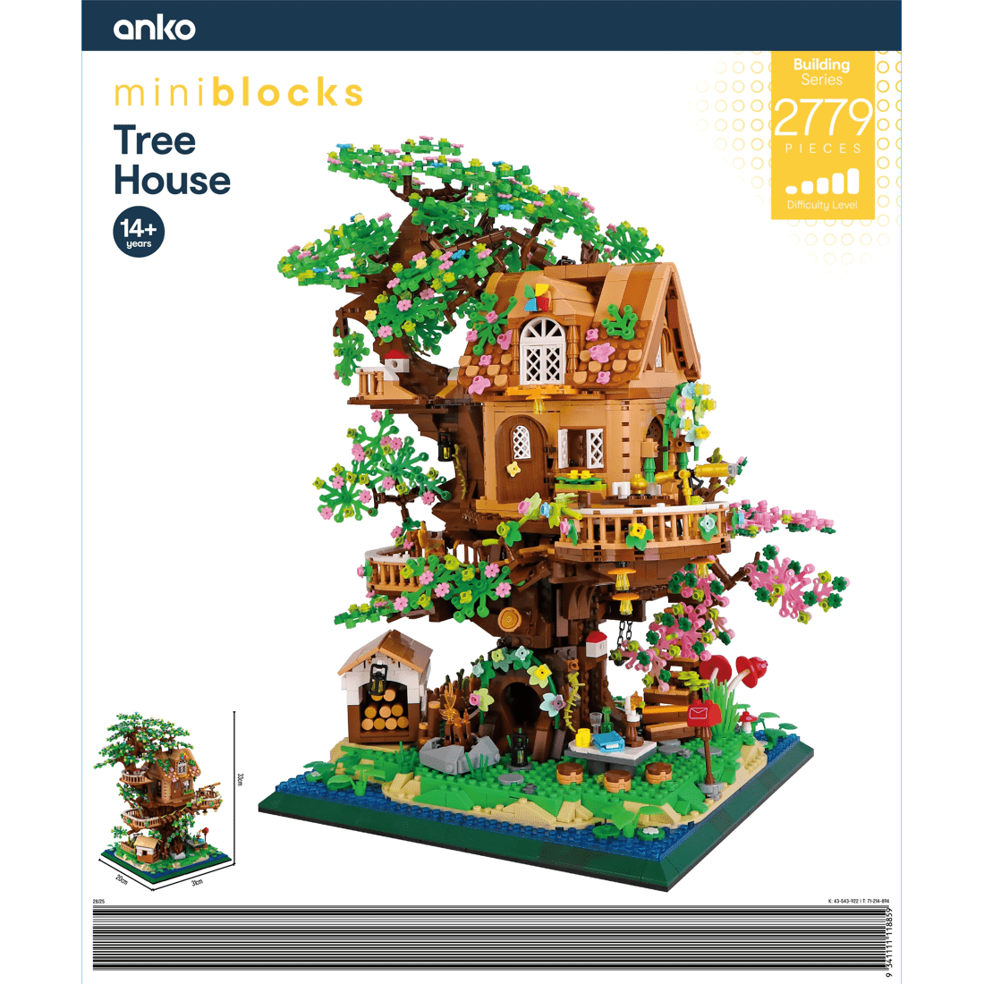 3 2779 Piece Mini Blocks Building Series: Tree House, 3 of 3