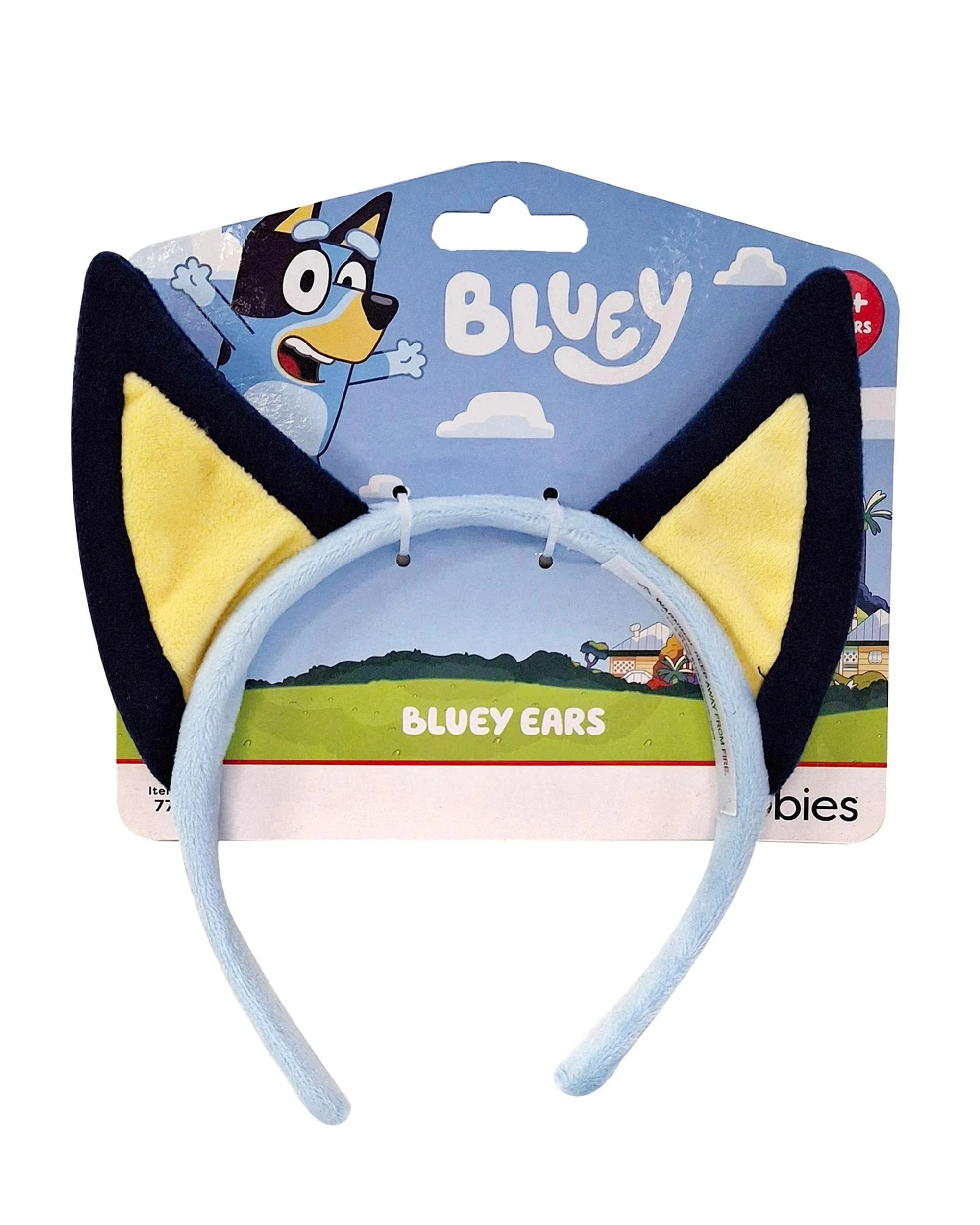 4 Bluey Plush Ears Child Headband - Blue, 4 of 4