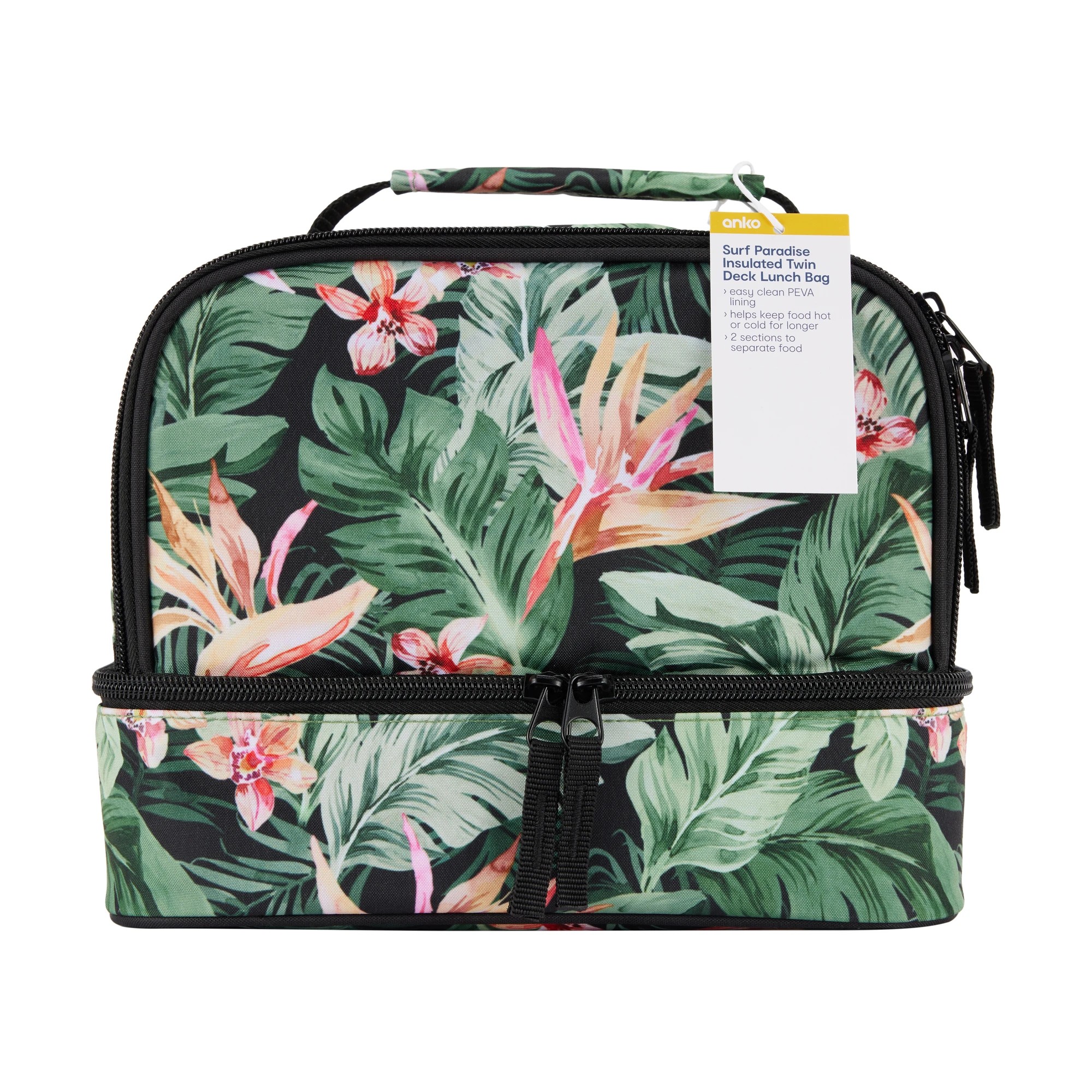 6 Surf Paradise Insulated Twin Deck Lunch Bag, 6 of 6