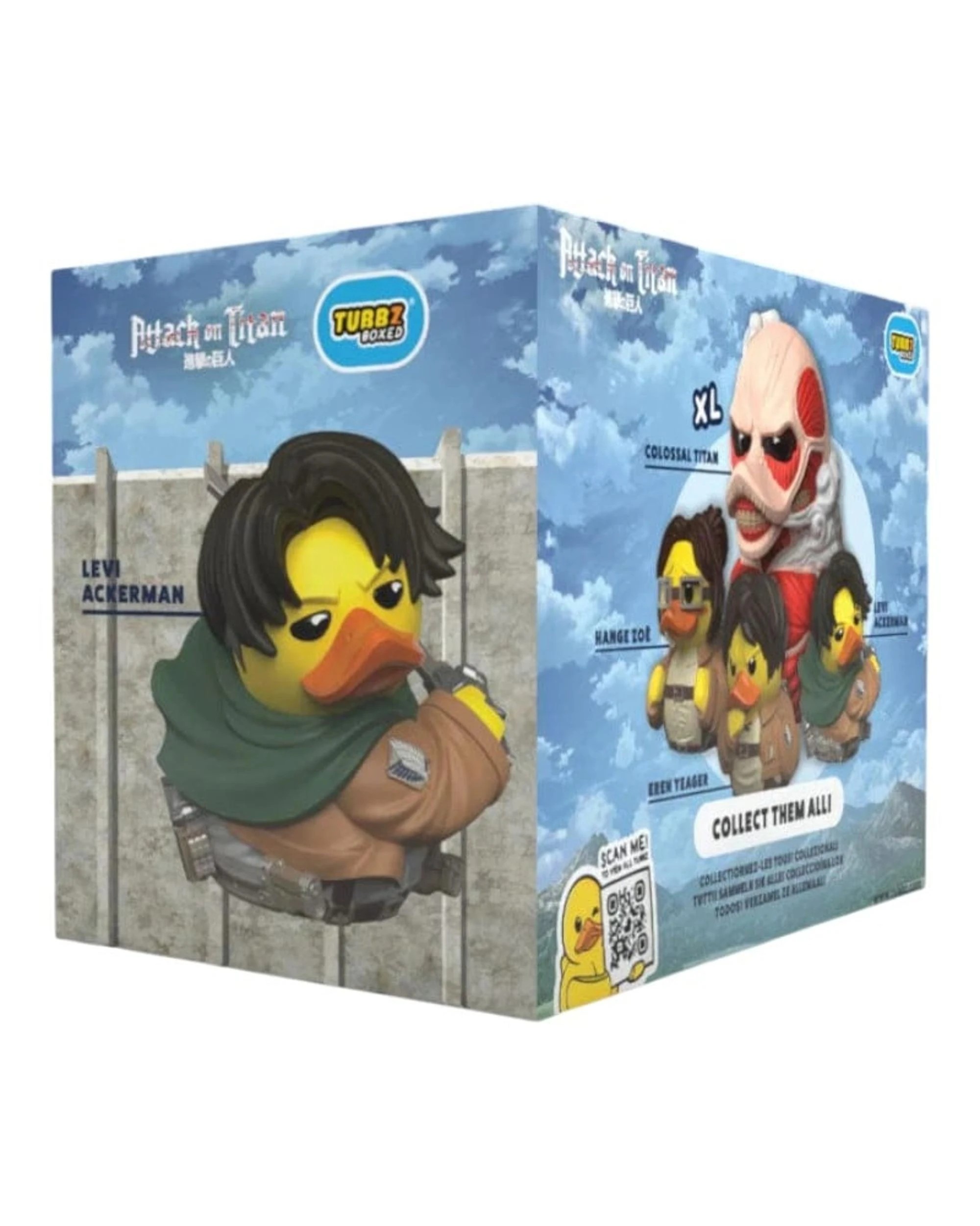 3 TUBBZ Attack on Titan Levi Ackerman Boxed Edition Cosplaying Duck Figure, 3 of 3
