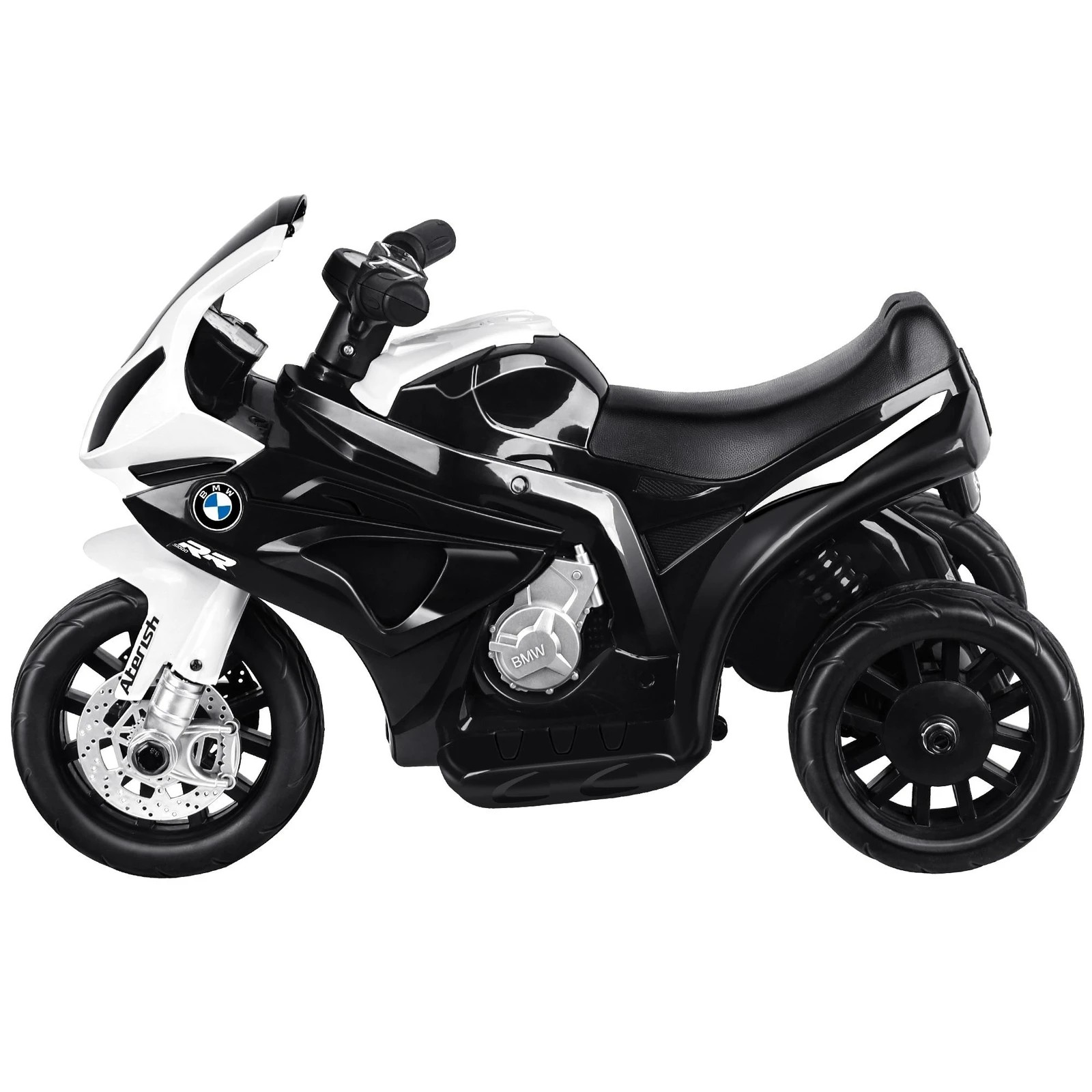6 BMW Kids Ride On Car Motorbike S1000RR Licensed Electric Toys Police Bike - White Black, 6 of 8