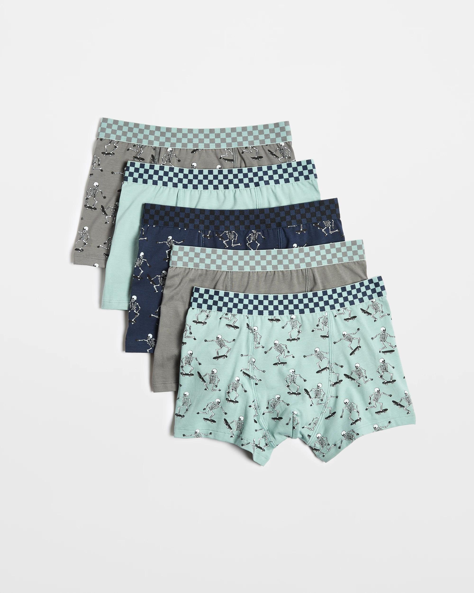 1 Target Boys Trunks 5 Pack - Maxx - Skeleton Skate MULTI, 1 of 1