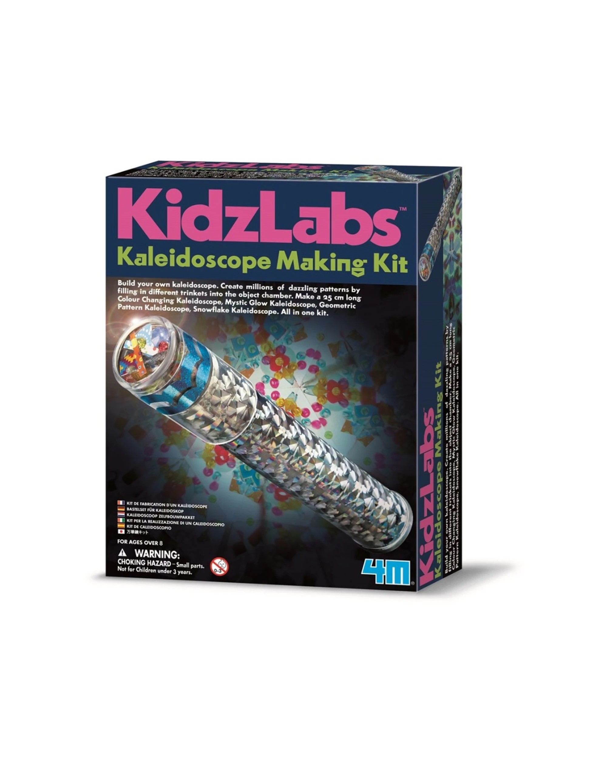 1 4M KidzLabs Kaleidoscope Making Kit Glow Dazzling Kids Learning Toy, 1 of 3