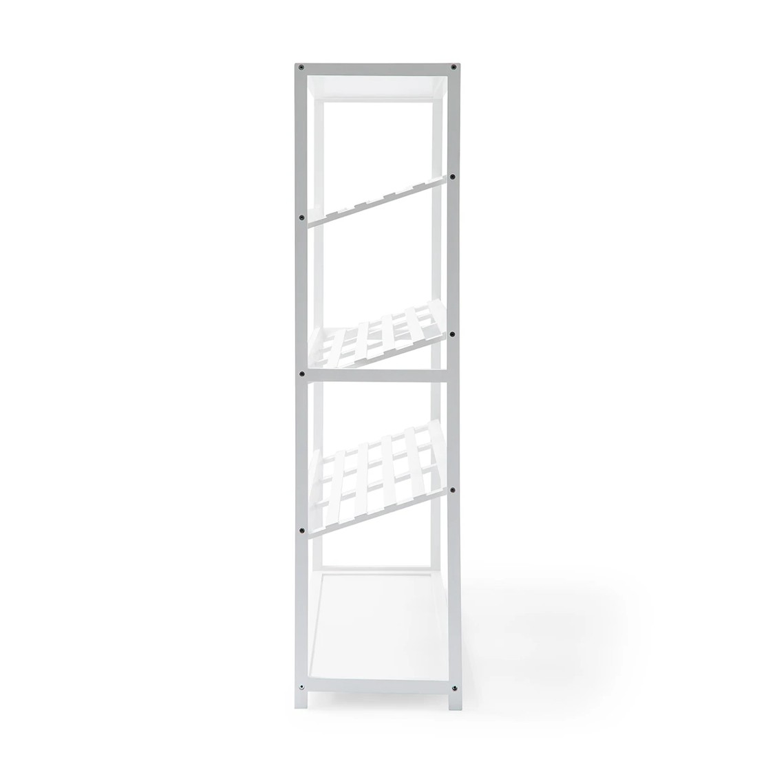 5 5 Tier White Bamboo Shoe Rack, 5 of 8
