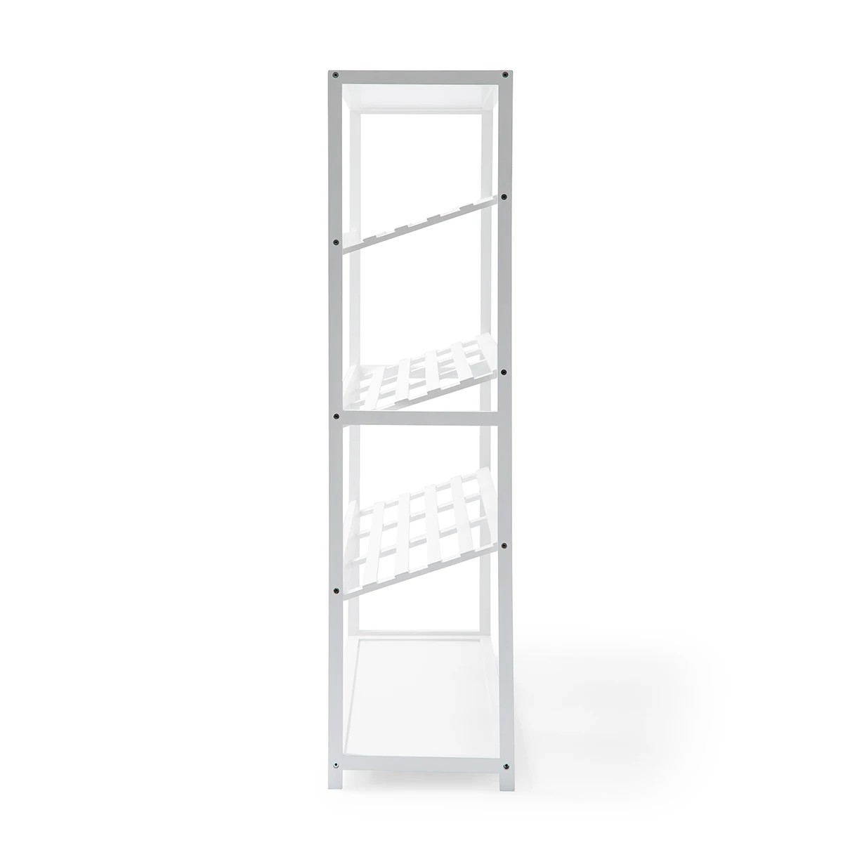 6 5 Tier White Bamboo Shoe Rack, 6 of 9