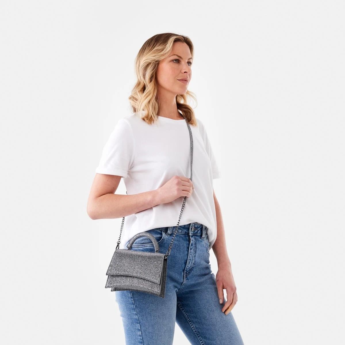 5 Shimmer Bag Gunmetal, 5 of 5