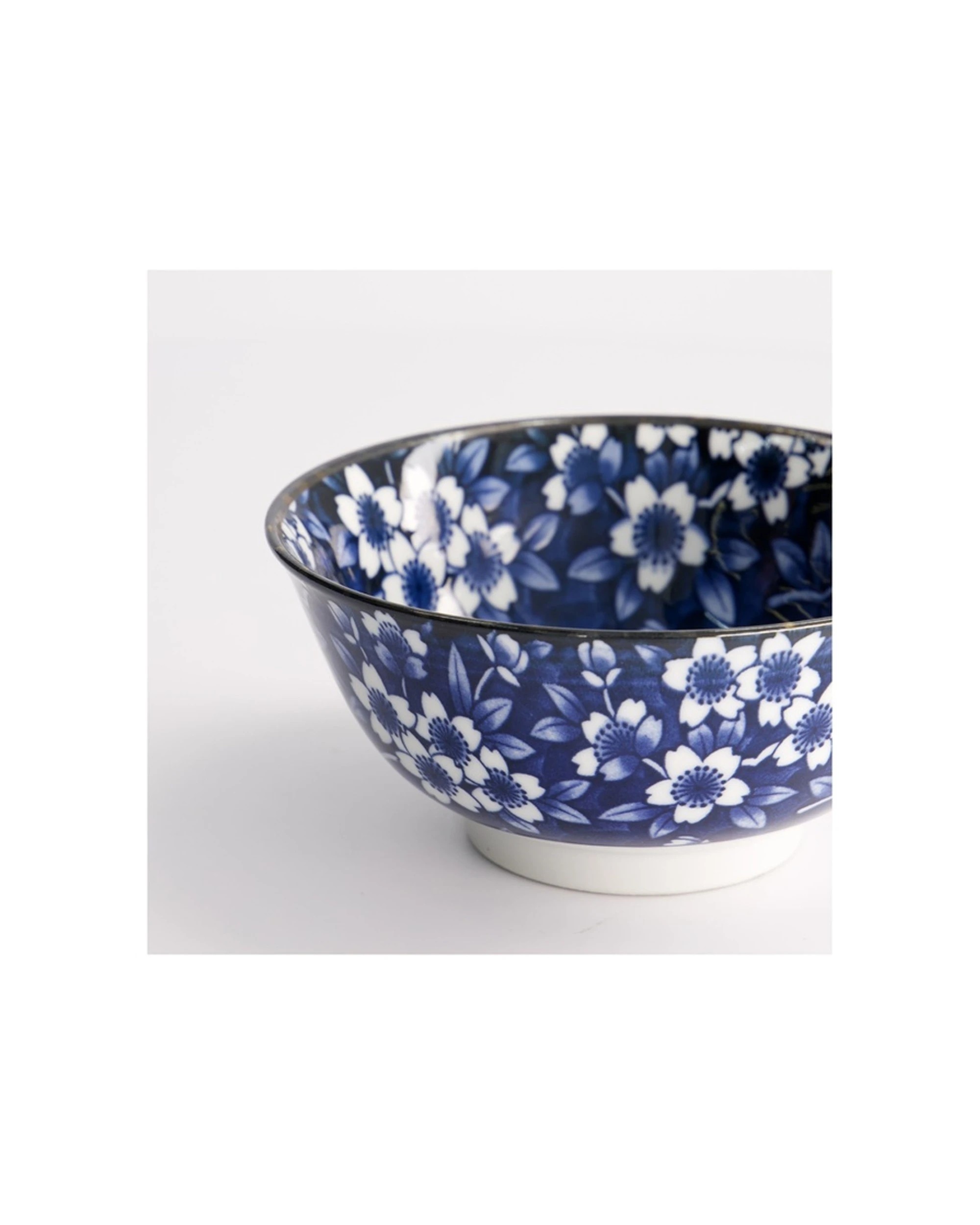 4 Tokyo Design Tokyo Sakura Tayo Bowl 15x7cm Microwave Dishwasher Safe - Blue, 4 of 4