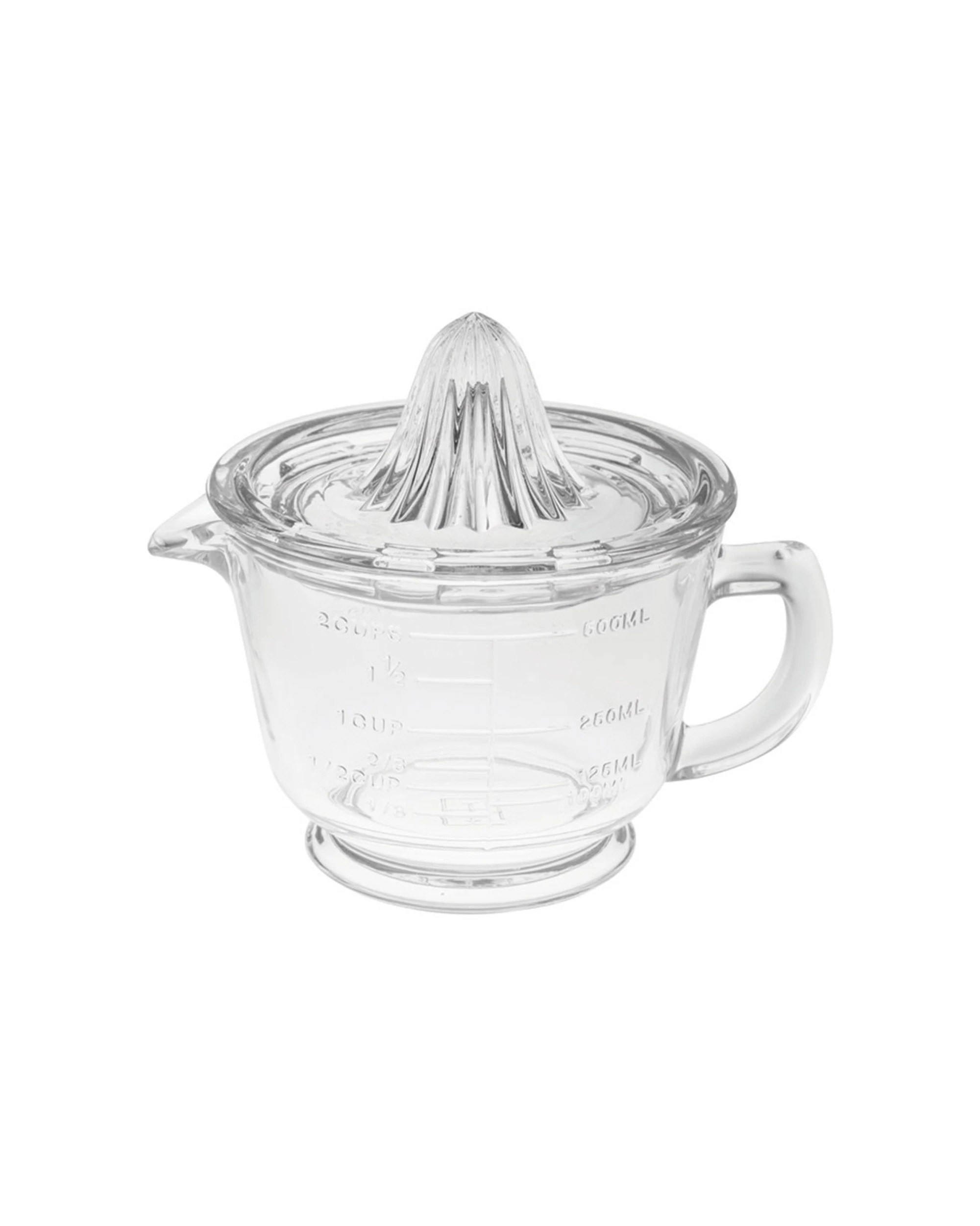 1 Avanti Glass Citrus Juicer With Measuring Jug 500ml Durable Pressed Glass - Clear, 1 of 3