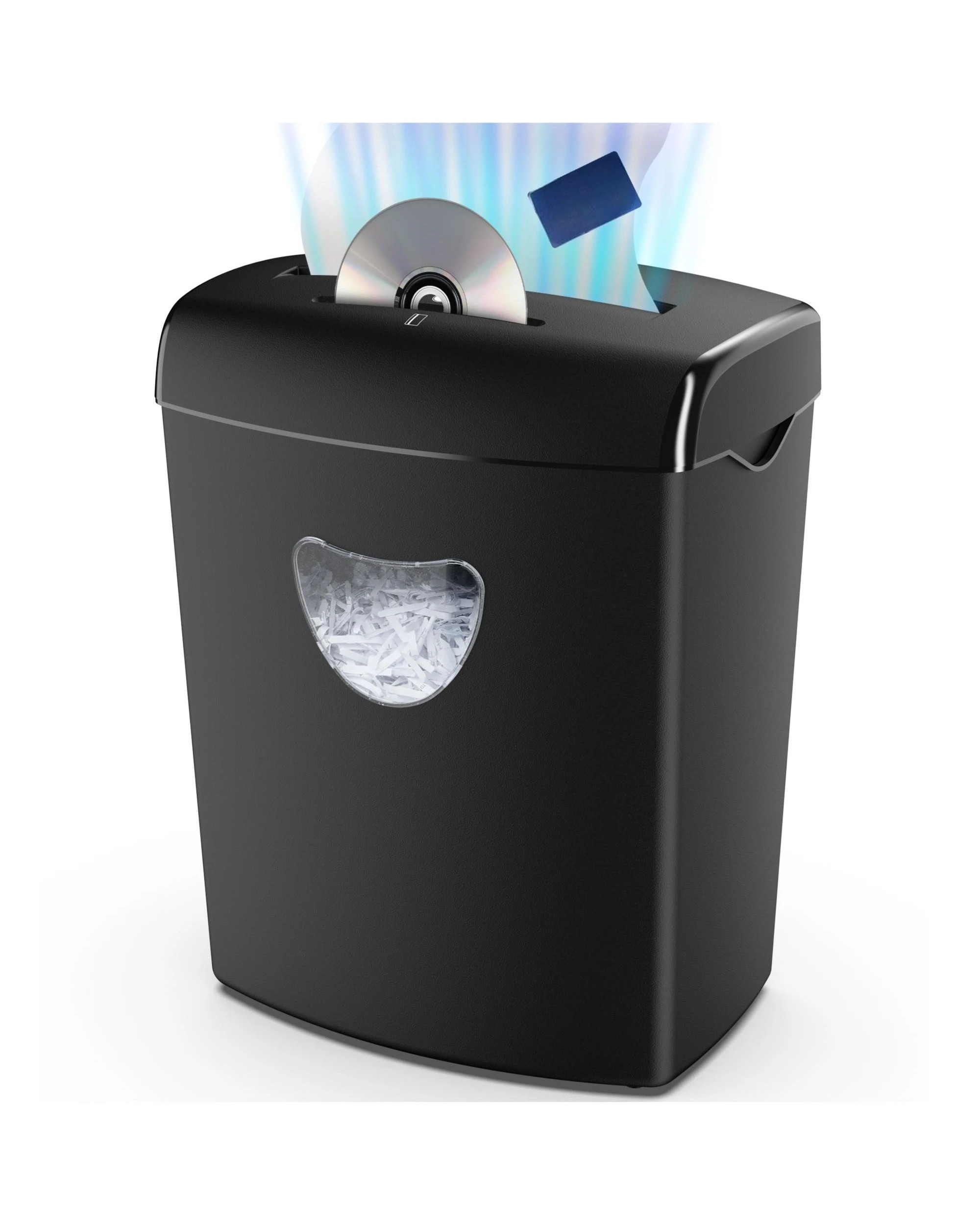 3 Advwin Paper Shredder Cross Cut P-4 Security, 10 Sheets, 21L Removable Bin - Black, 3 of 7