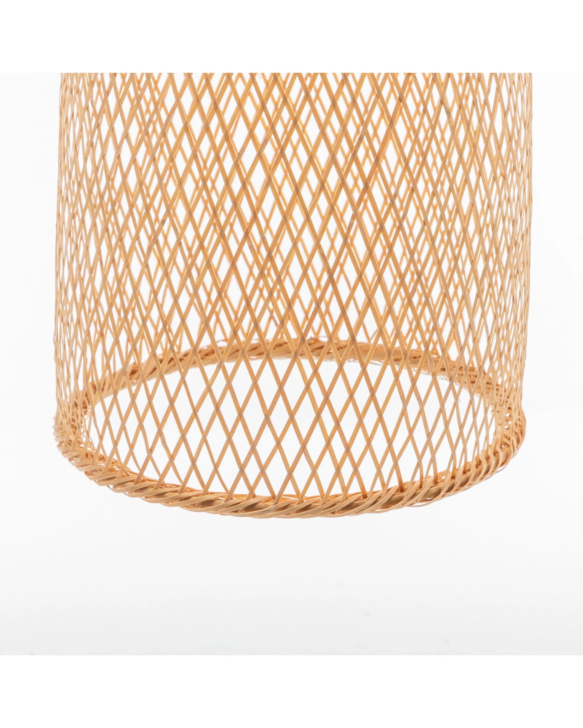 5 BR Home Natural Woven Bamboo Cone Pendant Lamp Hanging Light Bell Shade Boho, 5 of 6