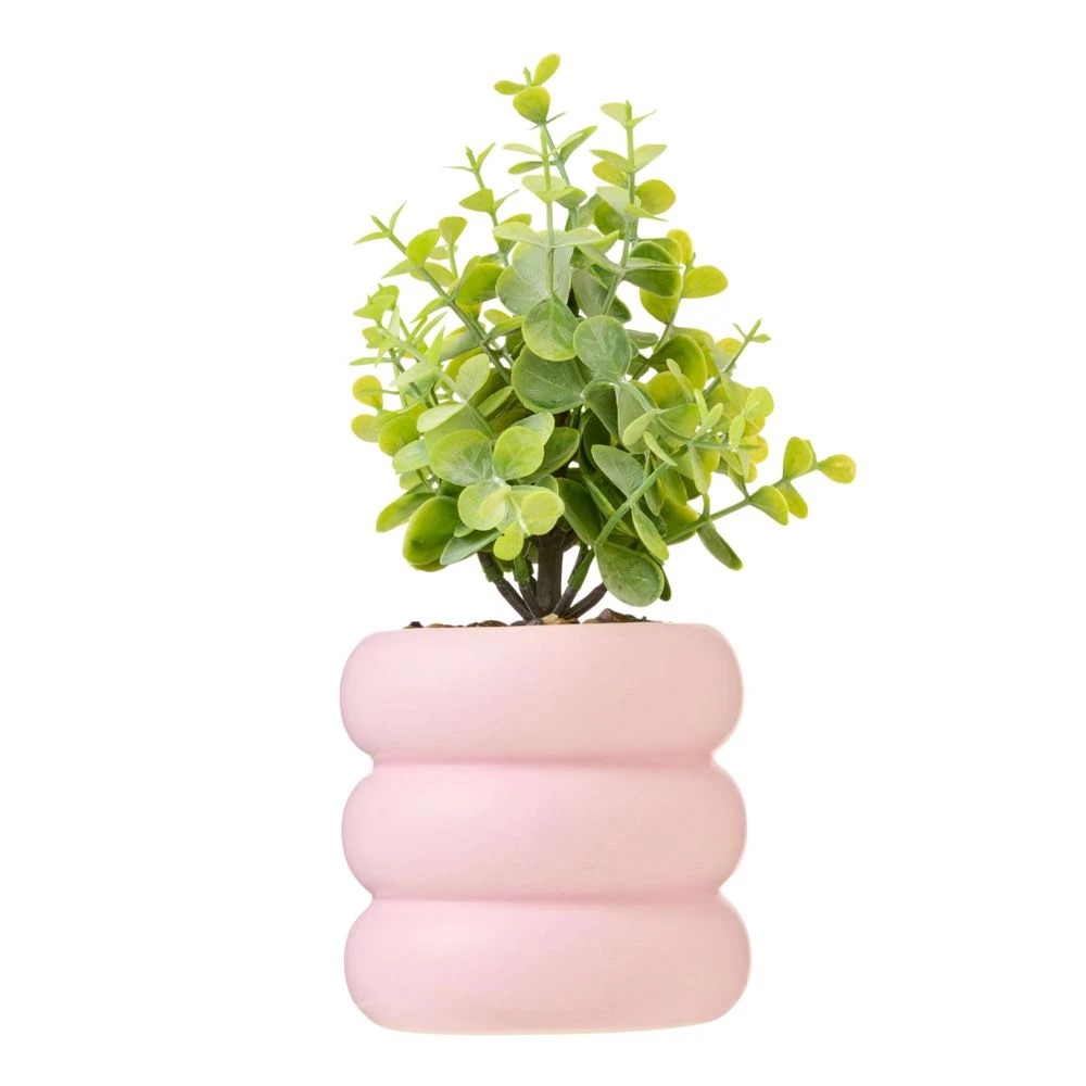 1 Officeworks Raspberry Faux Ceramic Plant, 1 of 3