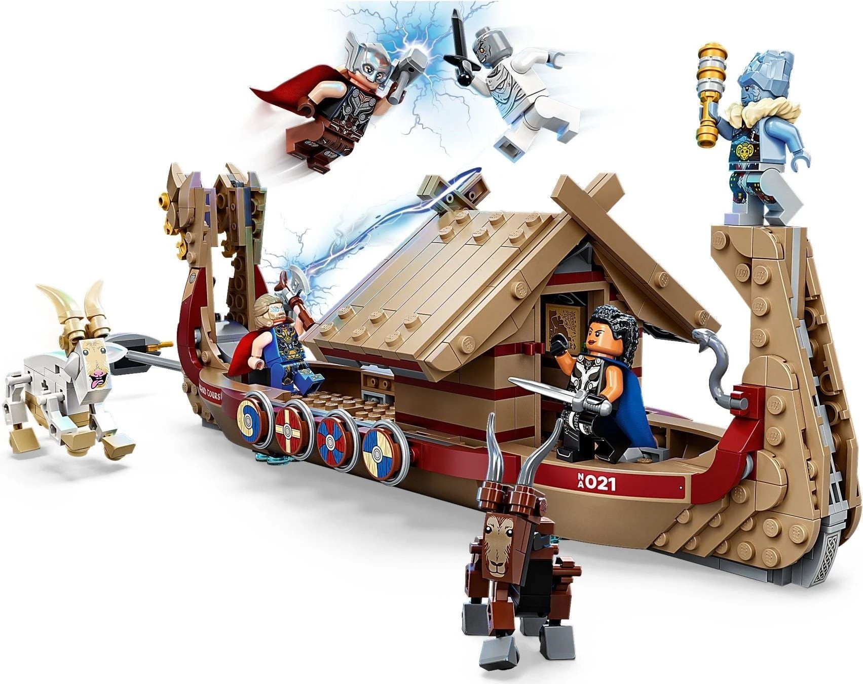 3 LEGO Marvel 76208 Thor 4 Love and Thunder The Goat Boat, 3 of 6