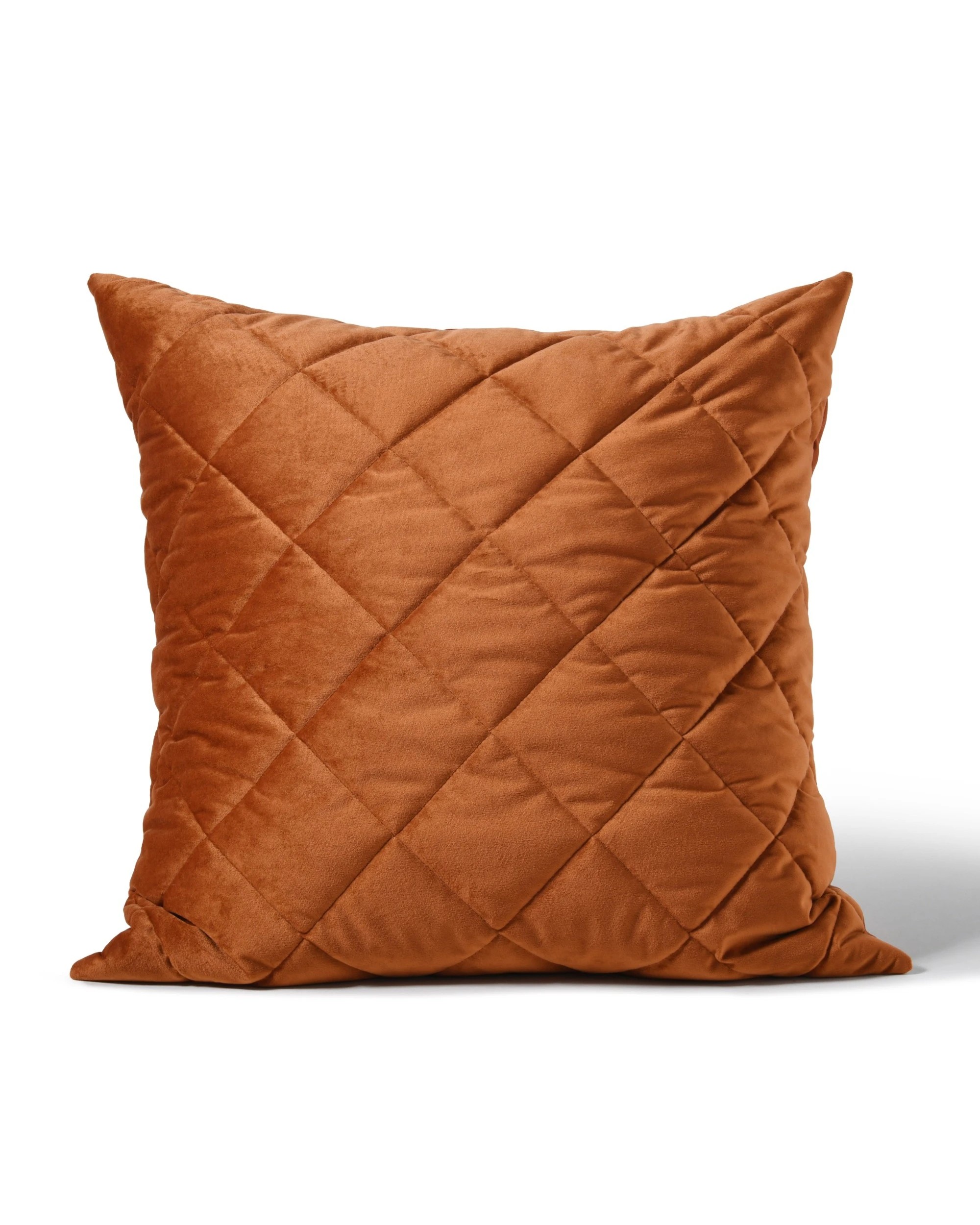 6 Dreamaker Haven Quilted European Pillowcase 65x65cm - Rust, 6 of 6