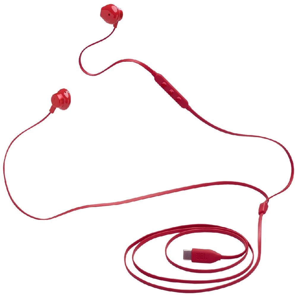 5 JBL Tune T305 USB-C Wired Headphones Red, 5 of 7