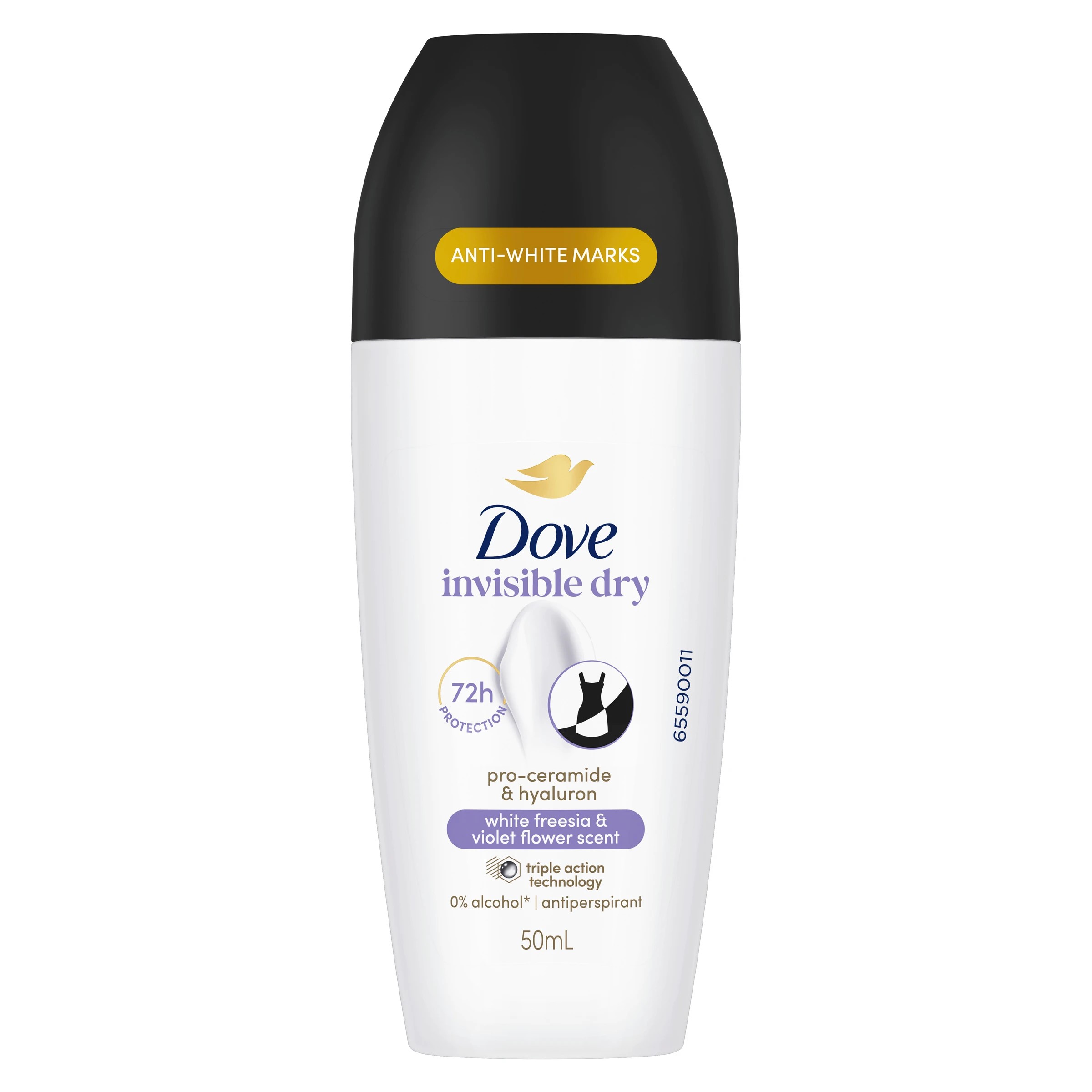 1 Dove Advanced Care Go Fresh Antiperspirant Deodorant Roll-On 50ml - Pro-Ceramide and Calendula, White Freesia Scent, 1 of 6