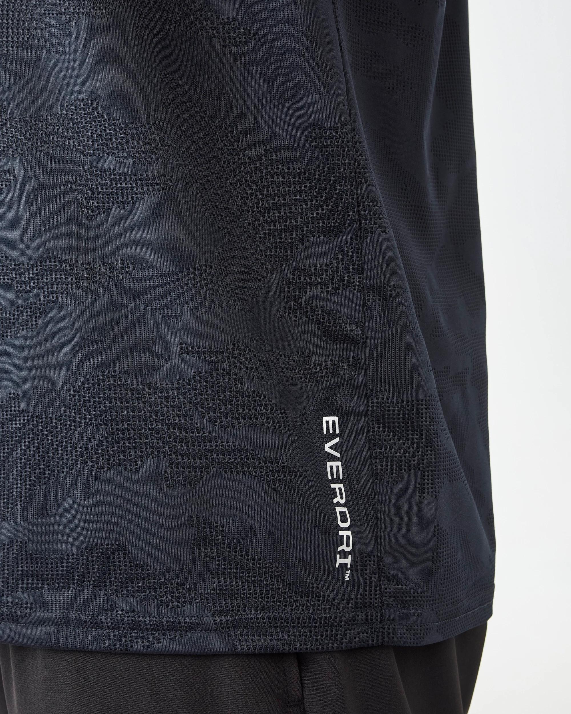6 Everlast Mens Evertech Jaquard Training T-shirt Indigocamo, 6 of 8