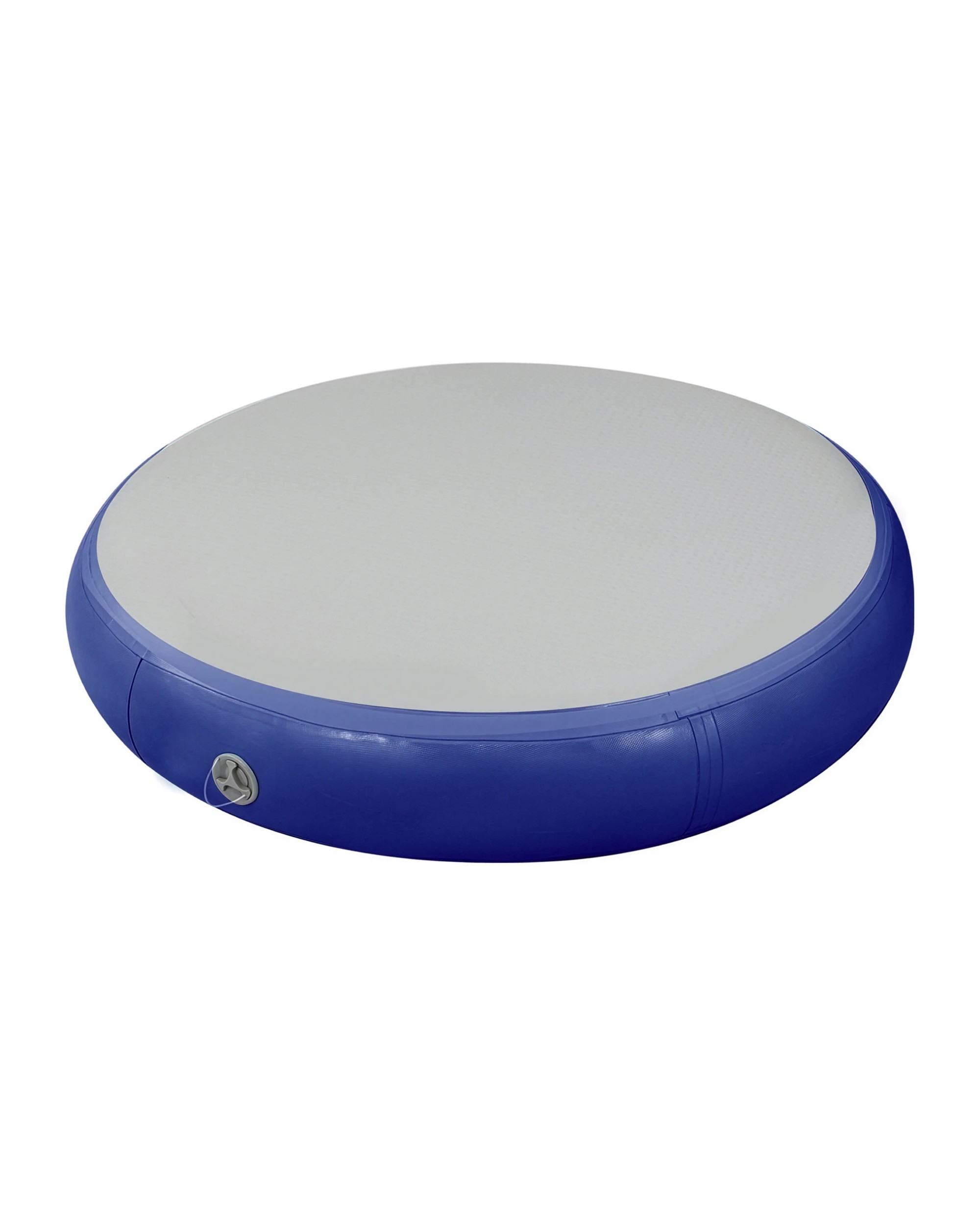 1 Powertrain 1m x 20cm Airtrack Spot Round Inflatable Gymnastics Tumbling Mat Air Track Exercise Yoga Mat - Blue, 1 of 4