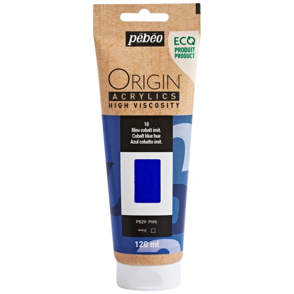 1 Pebeo Origin Acrylic Paint 120mL Cobalt Blue Hue, 1 of 2