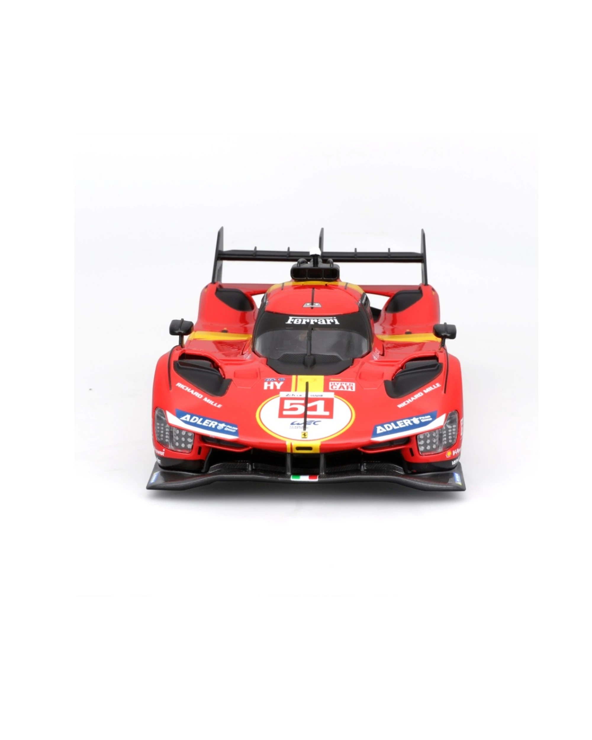 5 Bburago Model Kit 2023 Ferrari 499 LMH Lemans Champ Race Car - Multi, 5 of 6