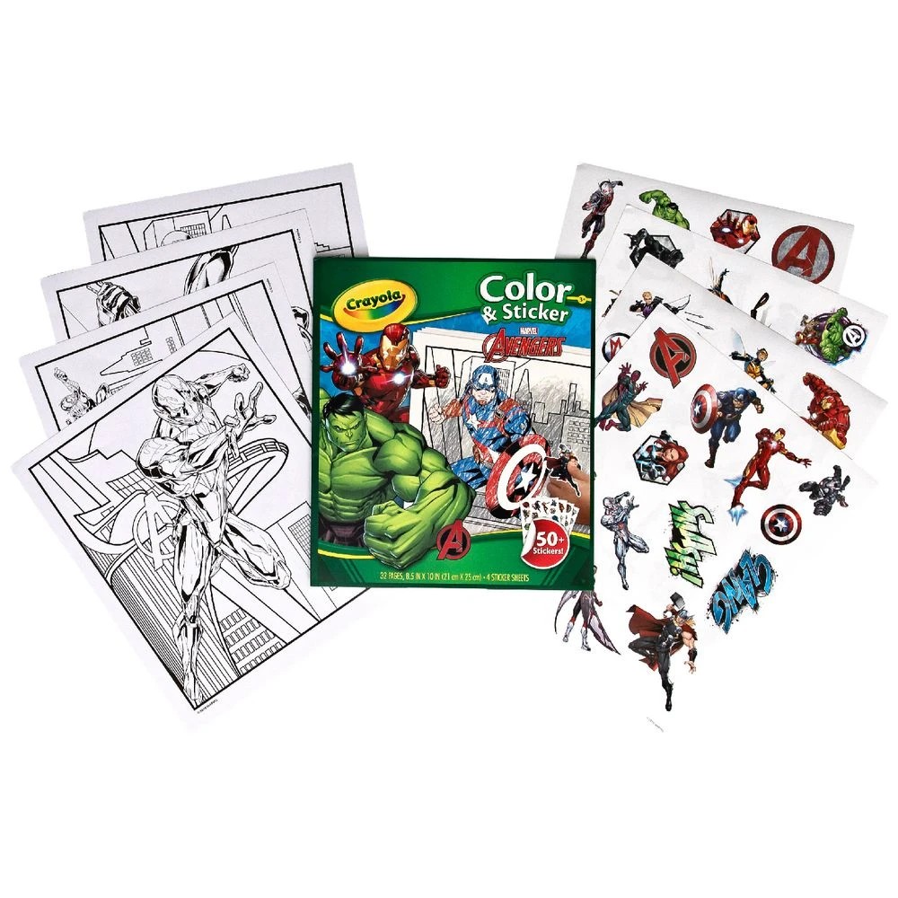 3 Crayola Colour & Sticker Book Avengers, 3 of 4