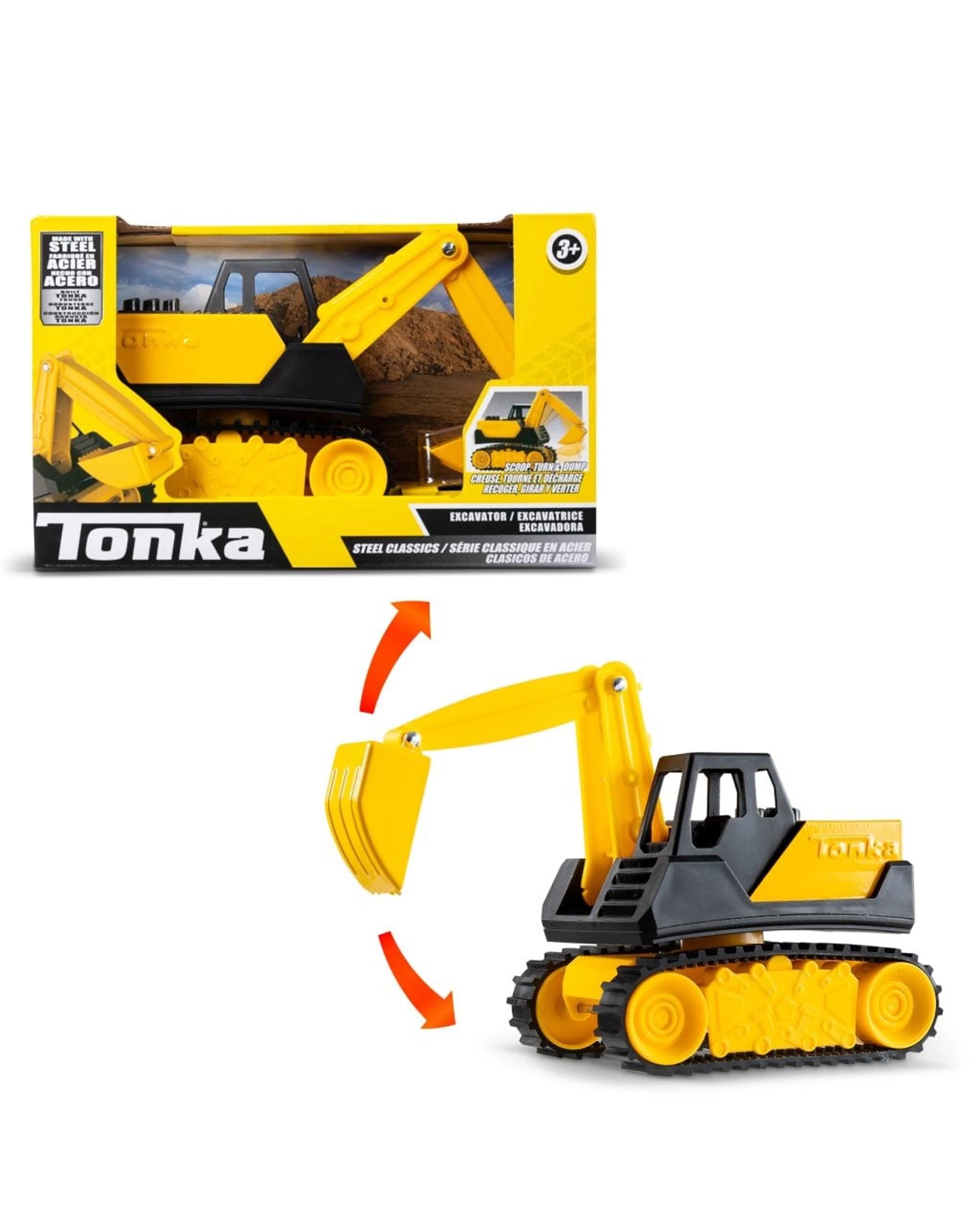 1 Tonka Steel Classics Excavator 1:32 Scale Vehicle, 1 of 8