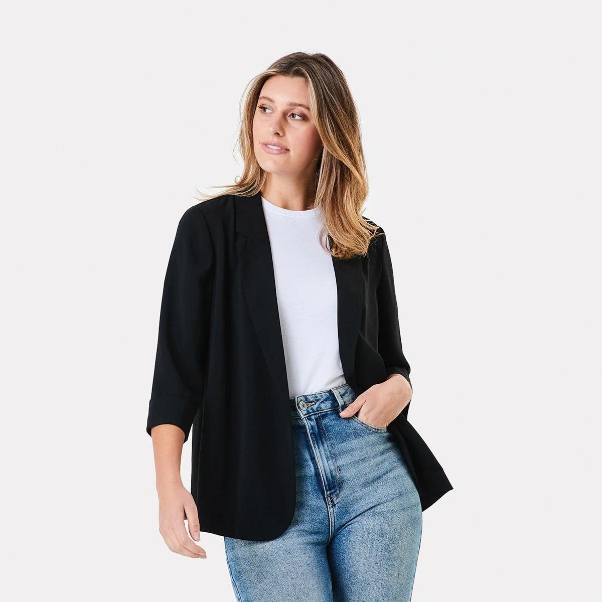 1 Soft Blazer BLACK, 1 of 4
