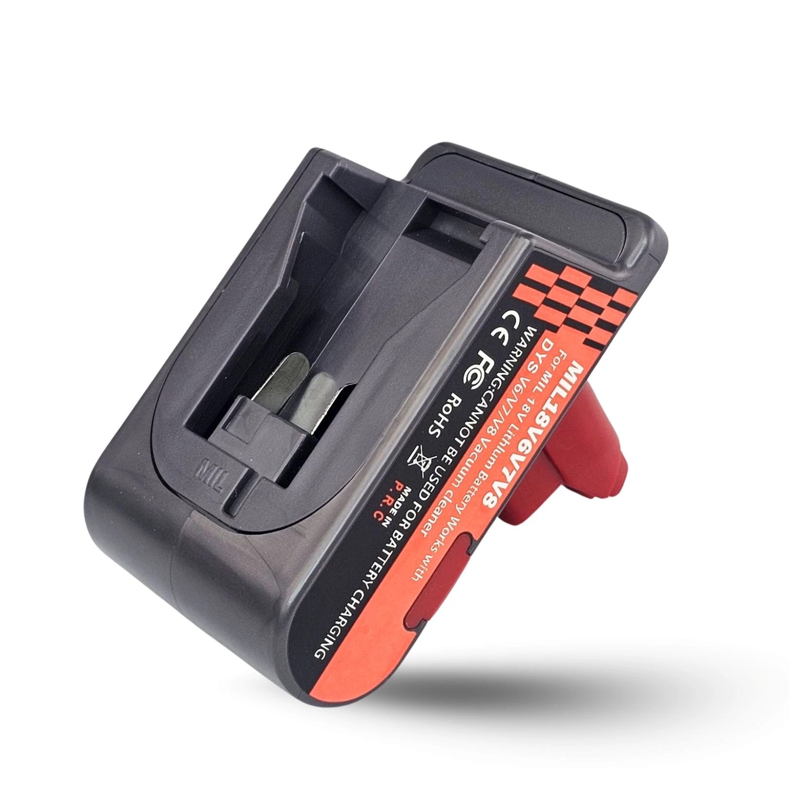 3 Hygieia Battery Converter for Milwaukee M18 To Dyson - Red, 3 of 3