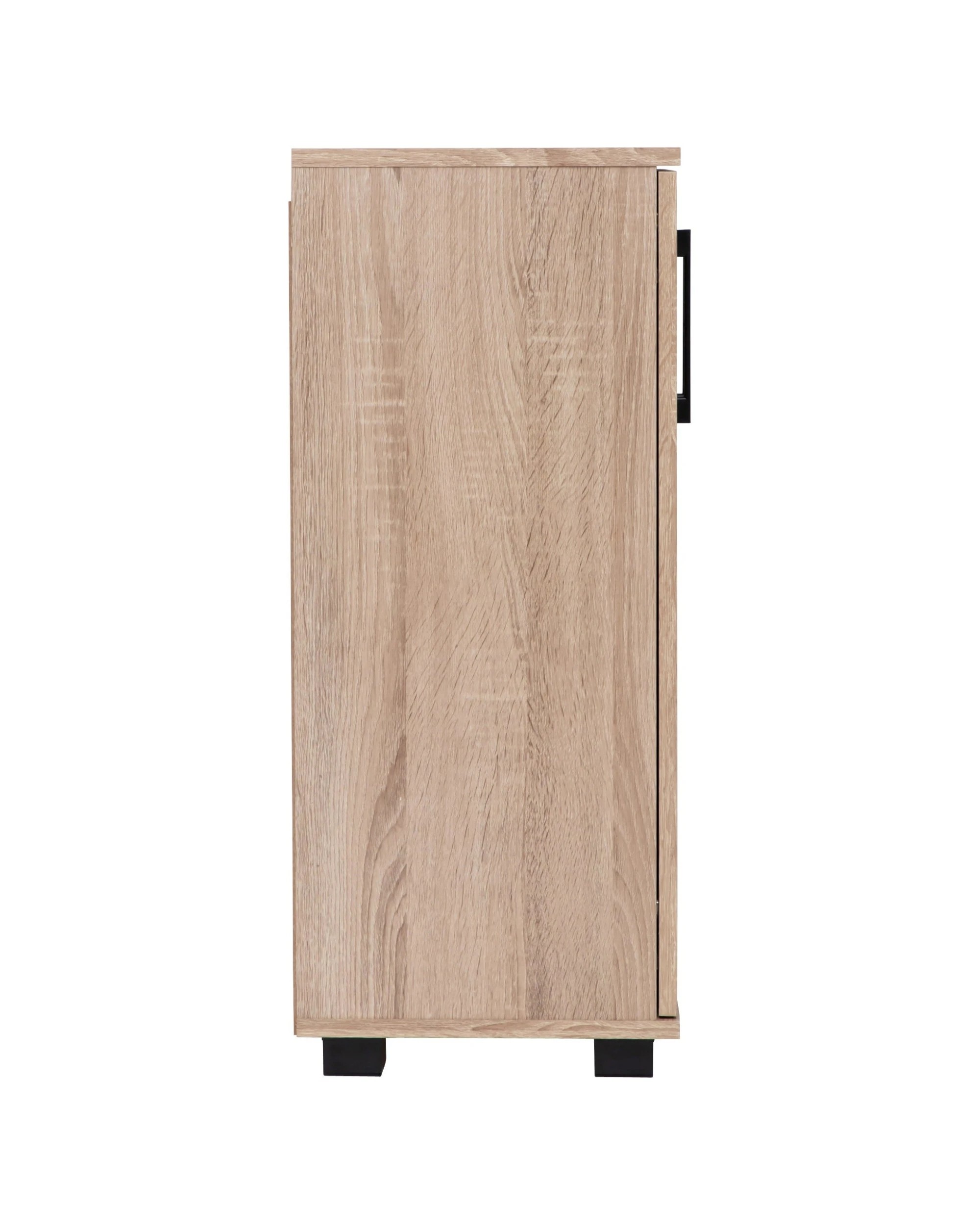 5 Alpine Bay Multi-Purpose Cupboard 2 Door Shelves Low Style Light Sonoma Oak - Beige, 5 of 7