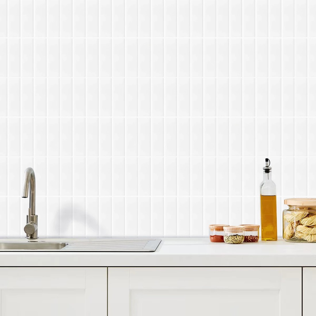 2 5 Pack Self Adhesive 3D Tiles - Slim Subway, 2 of 5