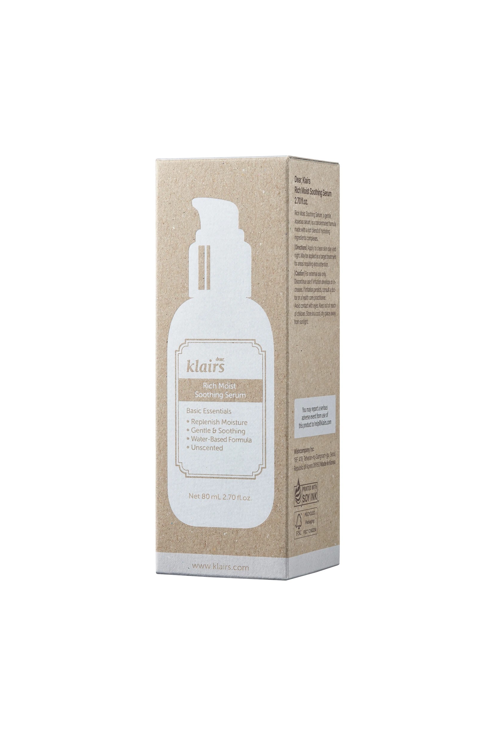 2 Dear, Klairs Rich Moist Soothing Serum 80ml, 2 of 3