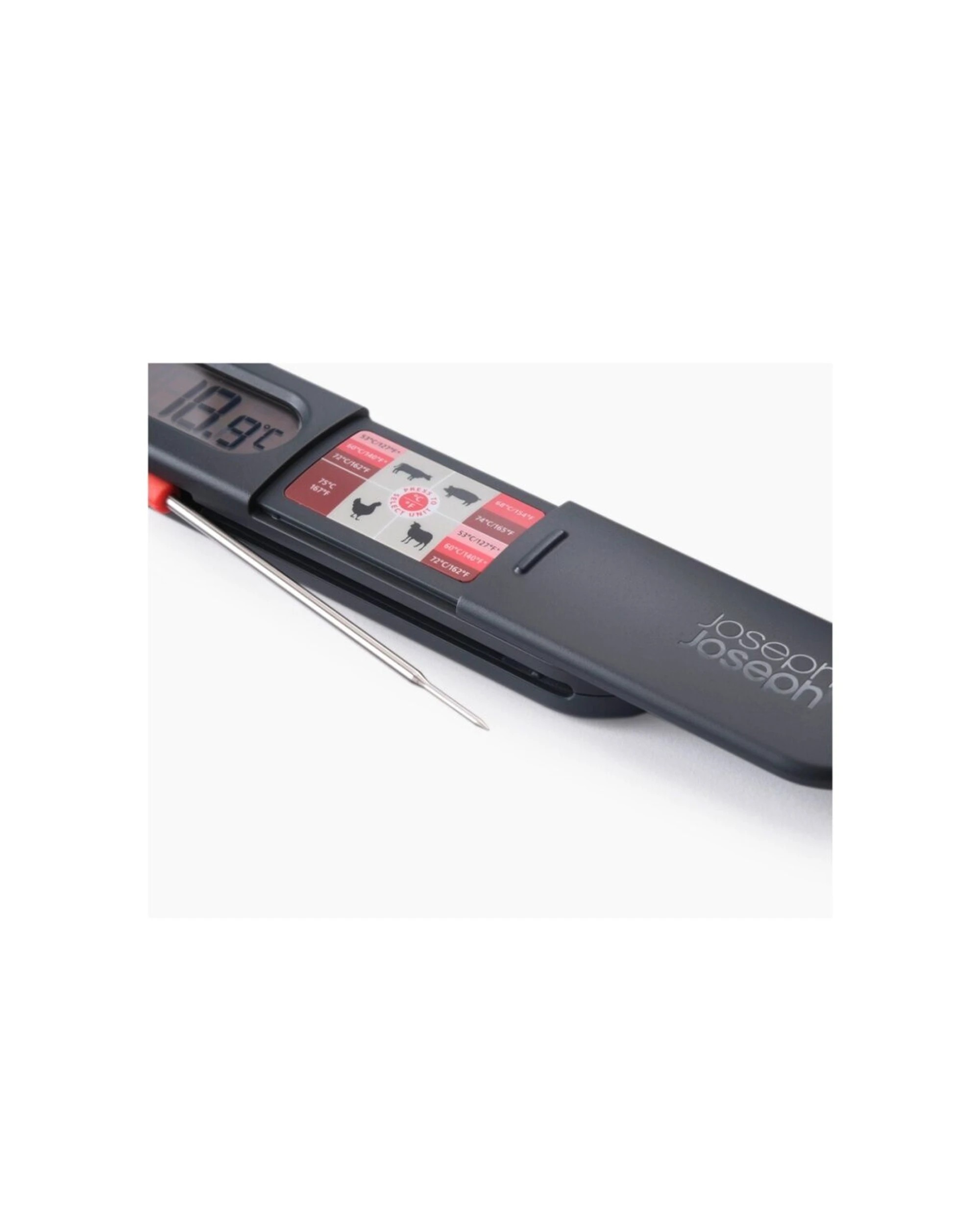 4 Joseph Joseph ThermaPoint Digital Food Probe Thermometer Hygienic Touch-Free Graphite - Grey, 4 of 7