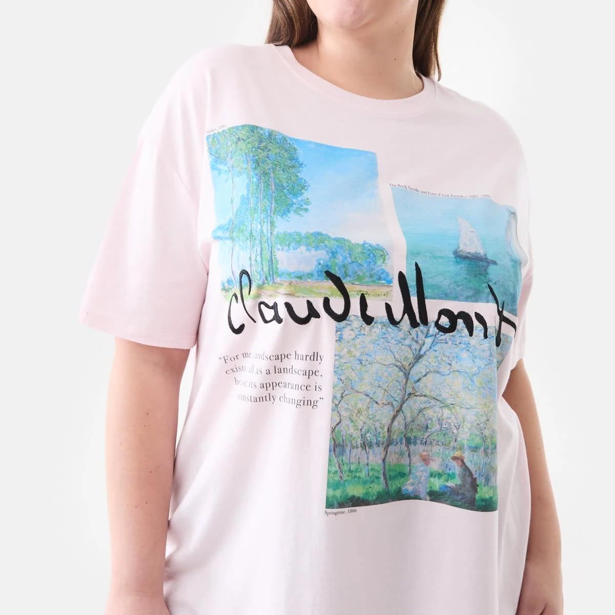 5 Curve Claude Monet License Short Sleeve T-shirt Monet, 5 of 5