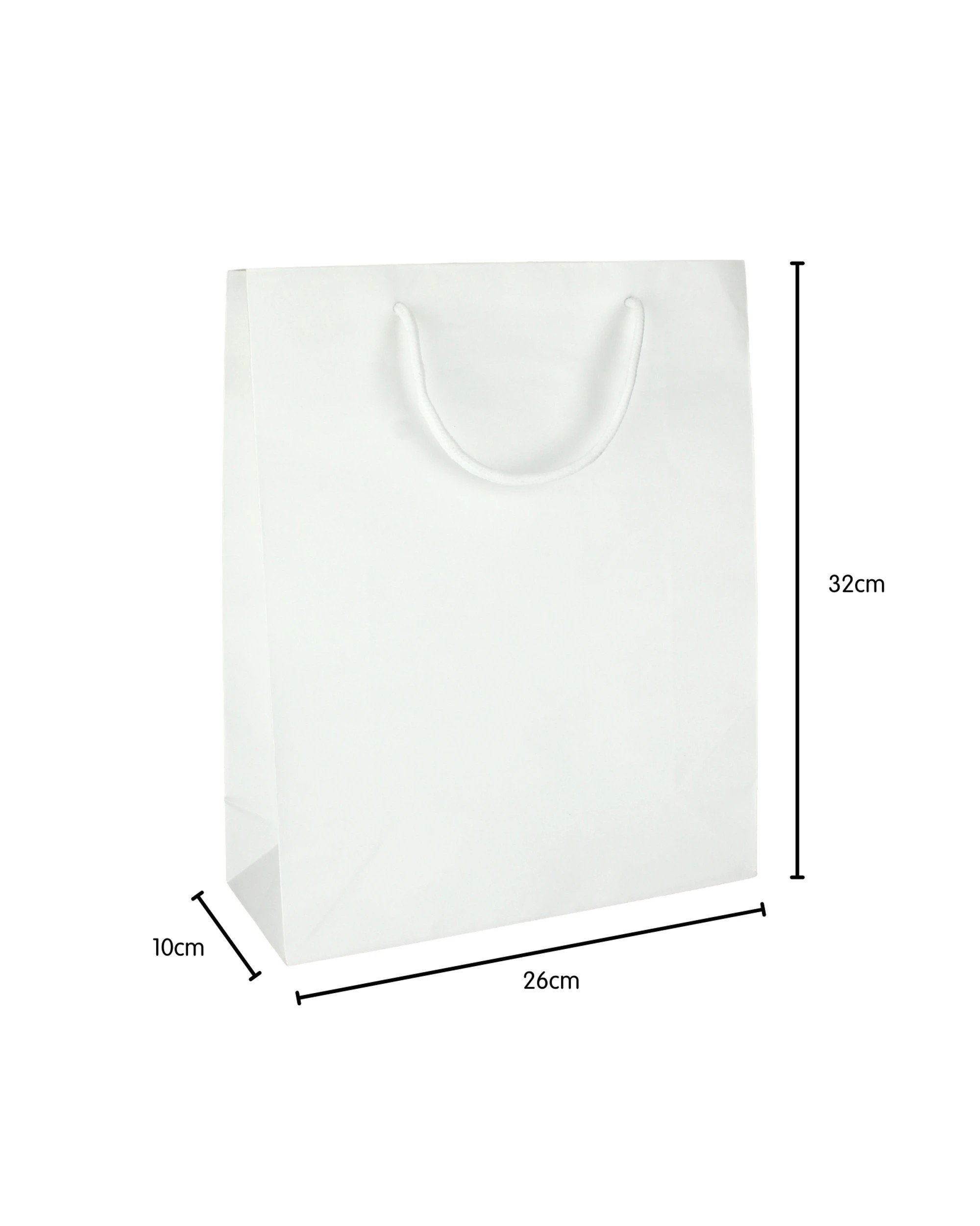 2 Party Maker Kraft Paper Gift Bag 32cm - White, 2 of 2