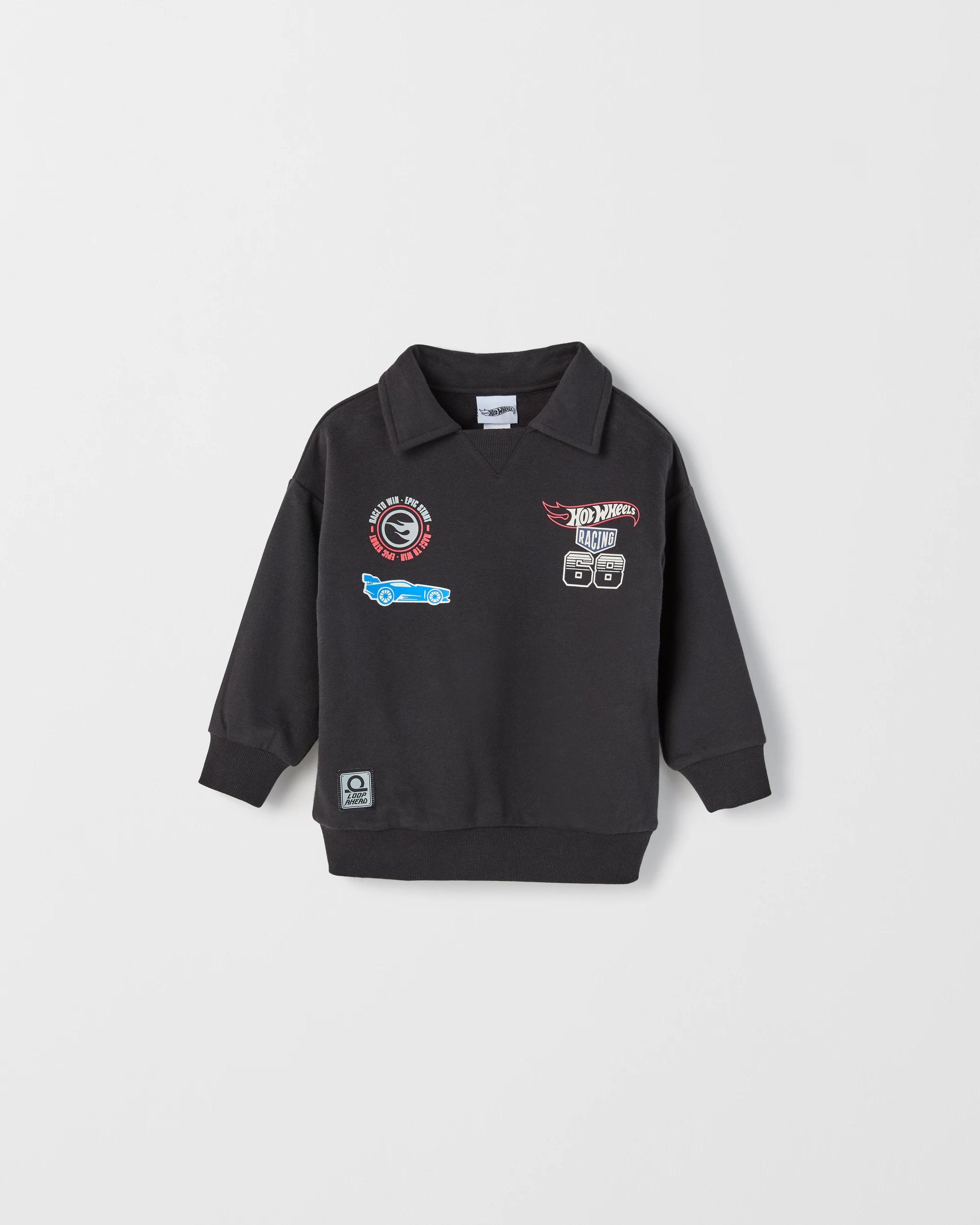 1 Hot Wheels License Australian Cotton Blend Jumper CHARCOAL, 1 of 1