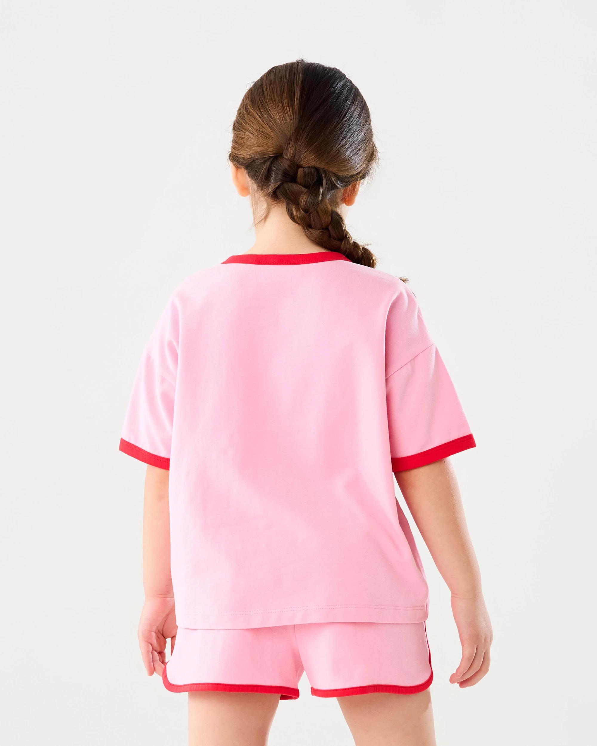 2 Short Sleeve Lounge Pyjama Set Pnk Jam, 2 of 9