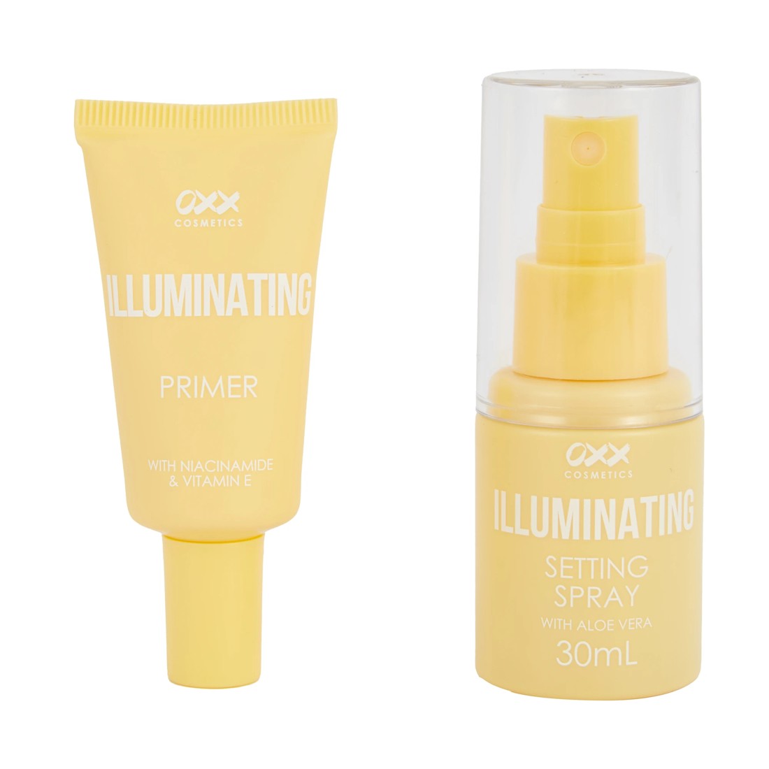 2 OXX Cosmetics 2 Piece Mini Illuminating Prep and Prime Set - Yellow, 2 of 6