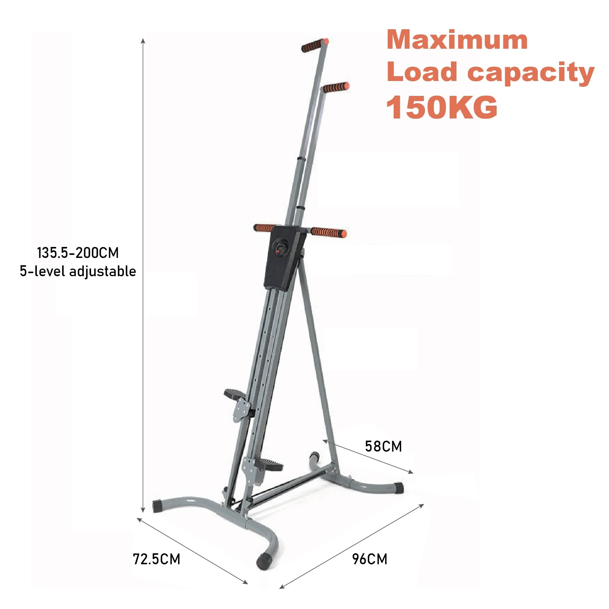 3 Fitness Master Vertical Climber Exercise Machine Home Stair Stepper 5level 120kg, 3 of 10