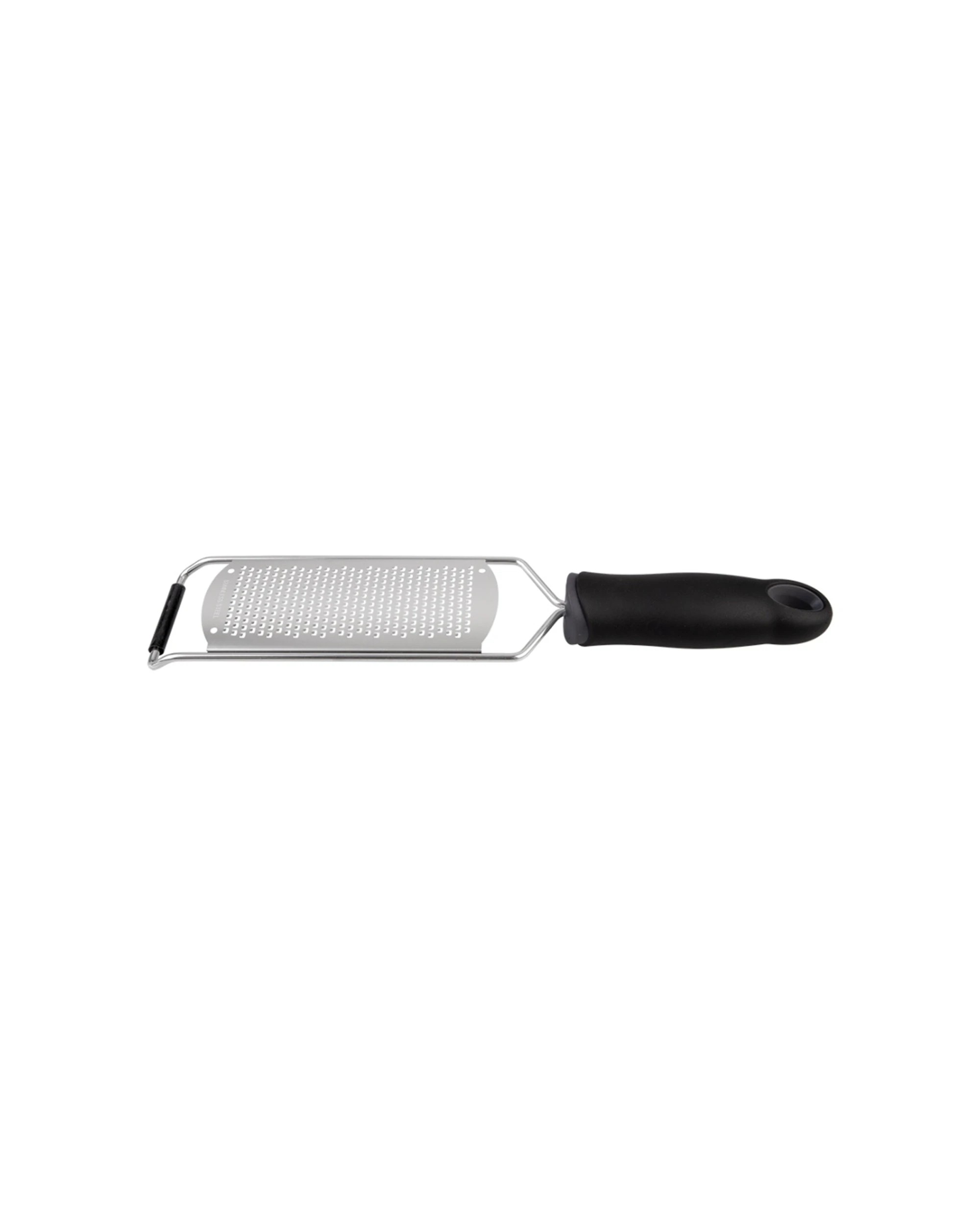 4 Appetito Stainless Steel Micro Grater With Soft Grip Handle Fine - Black, 4 of 6