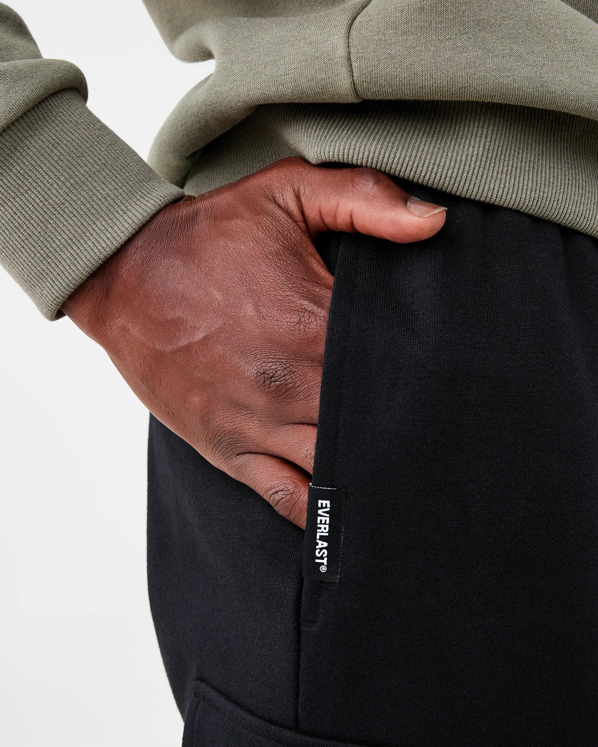 4 Everlast Mens Street Cargo Shorts Black, 4 of 8