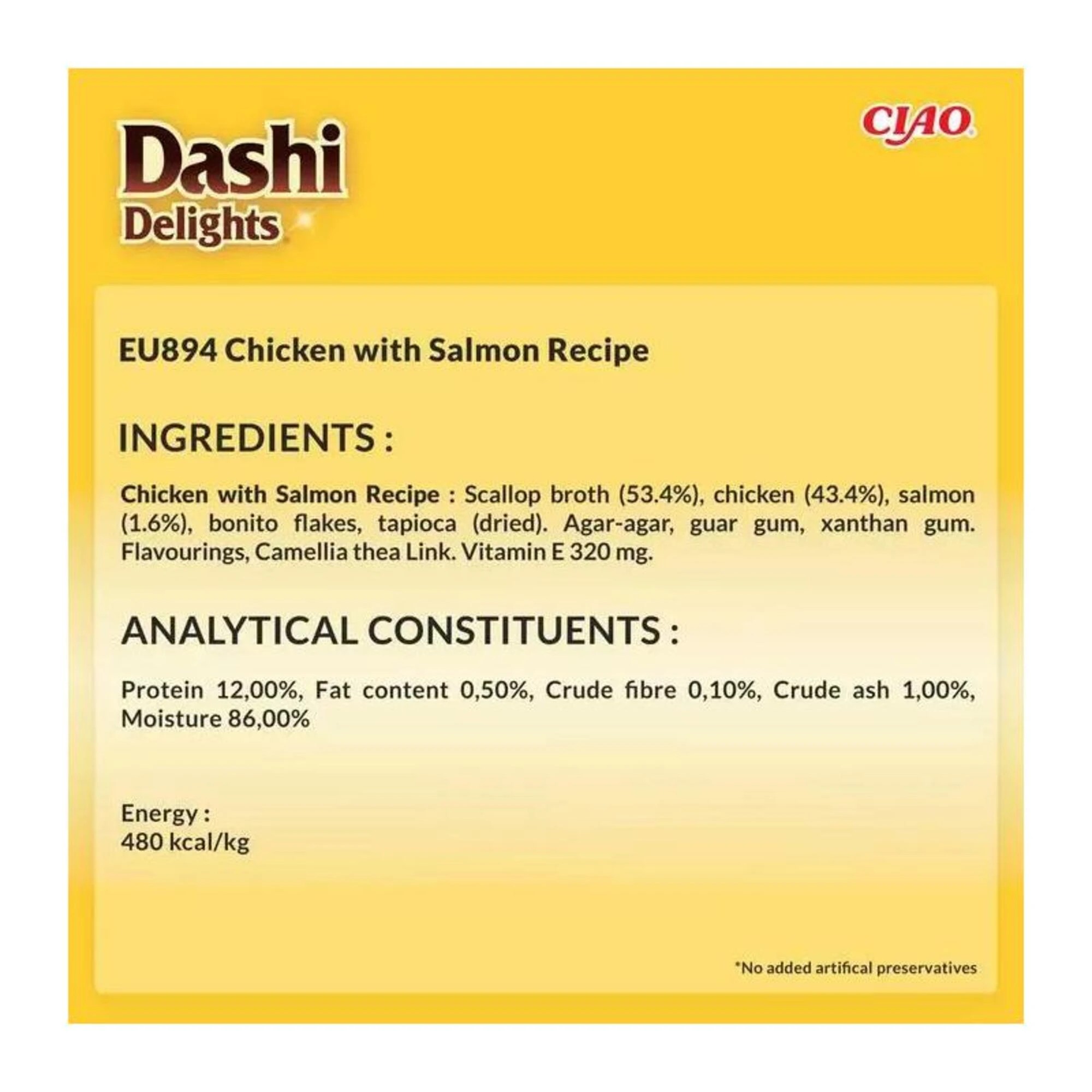 2 Inaba Dashi Delights Delicate Flakes Cat Food Topper Chicken with Salmon 6 x 40g, 2 of 2