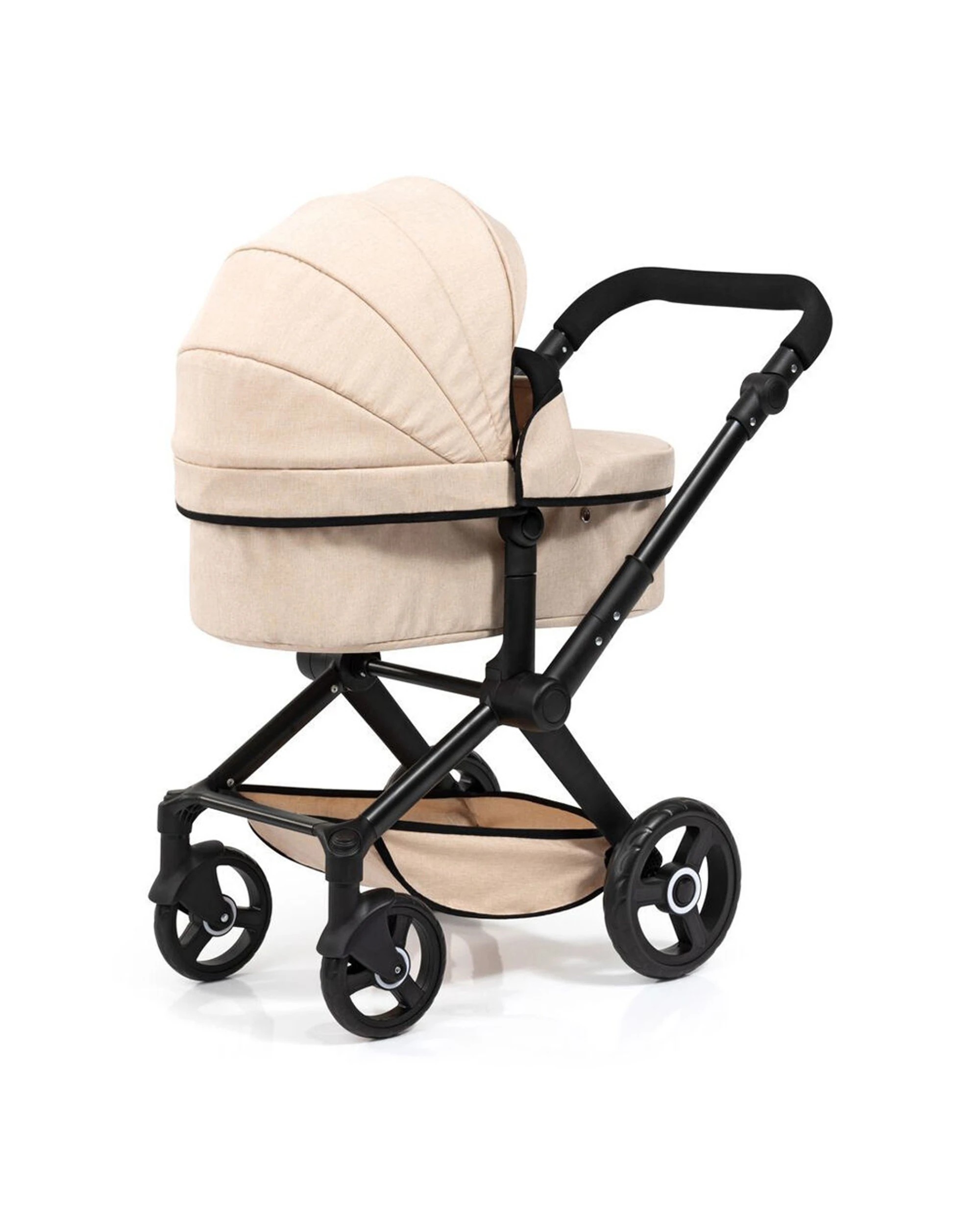 2 BAYER XEO Doll Pram Pretend Play Adjustable Handle Reversible Kids Stroller
 - beige, 2 of 5