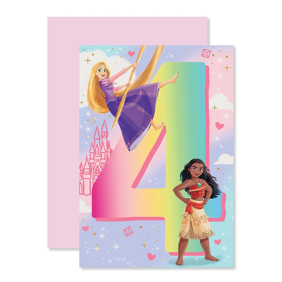 1 Connections from Hallmark 4th Birthday Card - Disney Princess, 1 of 3