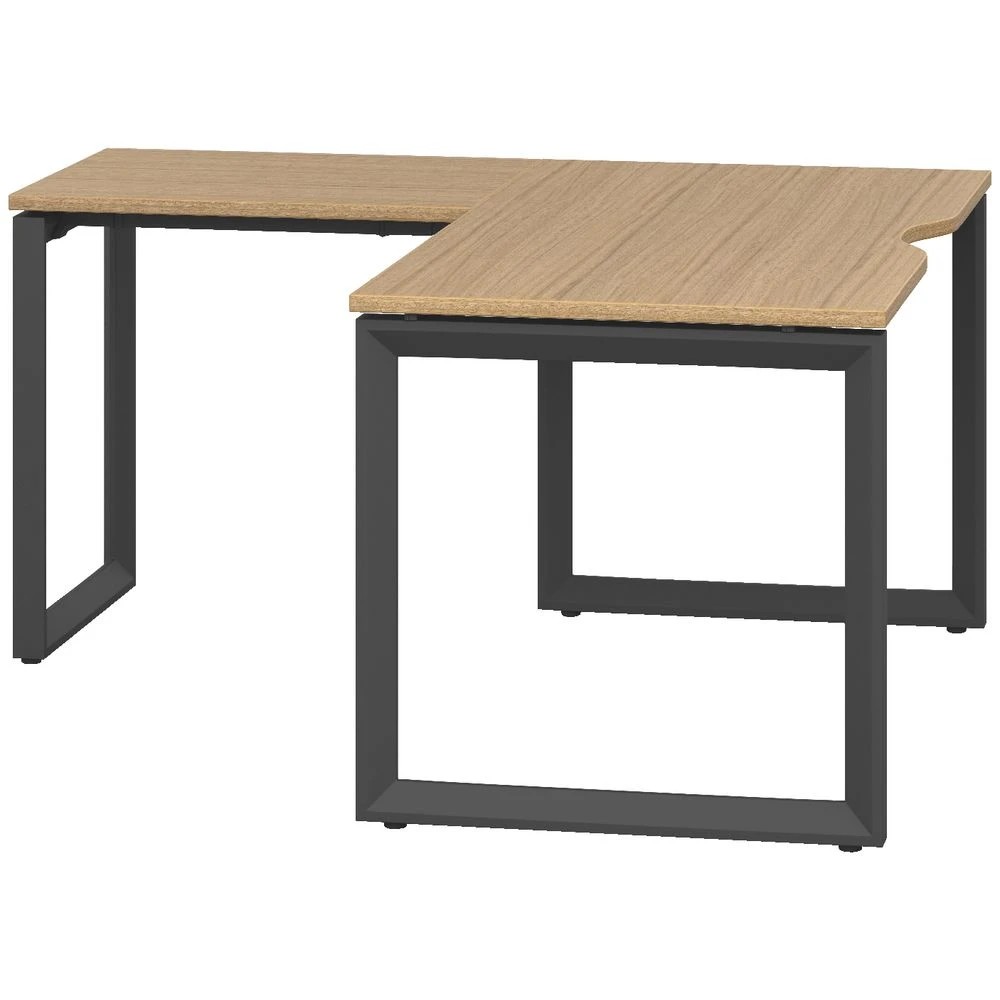 3 Stilford S2 Pro V1 Workstation 1500 x 750mm Oak/Black Desks, Tables and Workstations, 3 of 3