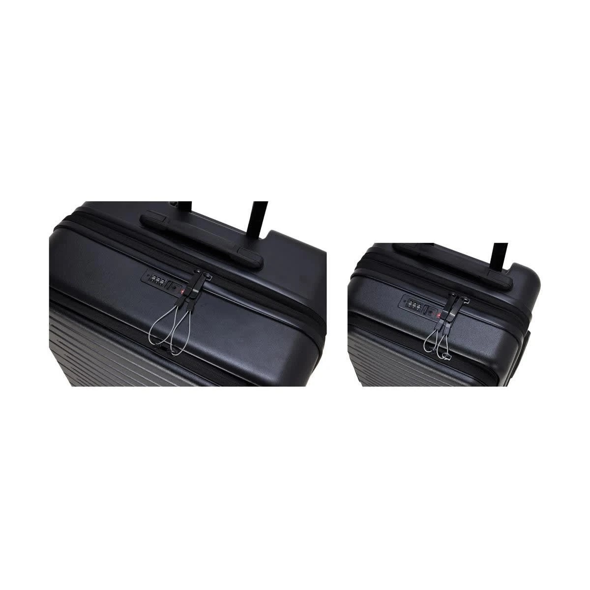 6 2 Piece 2 Way Open Hard Case Set - Black, 6 of 8