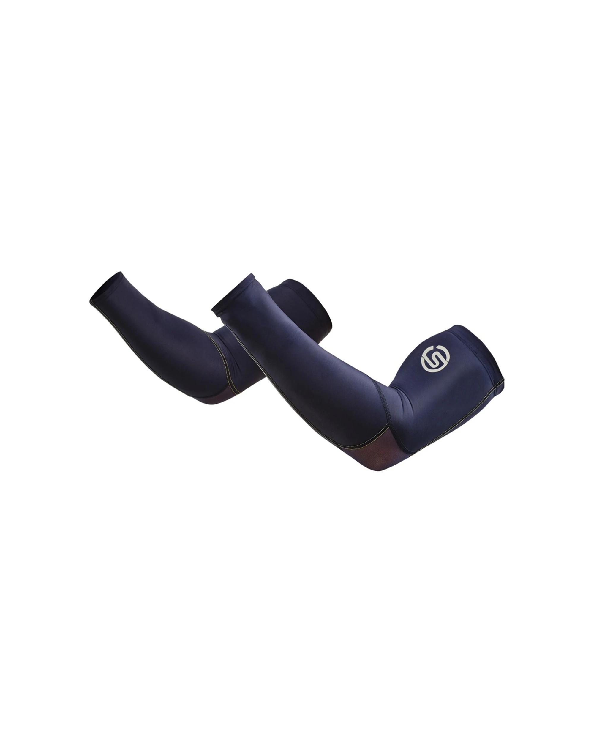 1 SKINS Compression Unisex Series-3 AFL/Running/Gym Arm Sleeve NAVY BLUE, 1 of 1