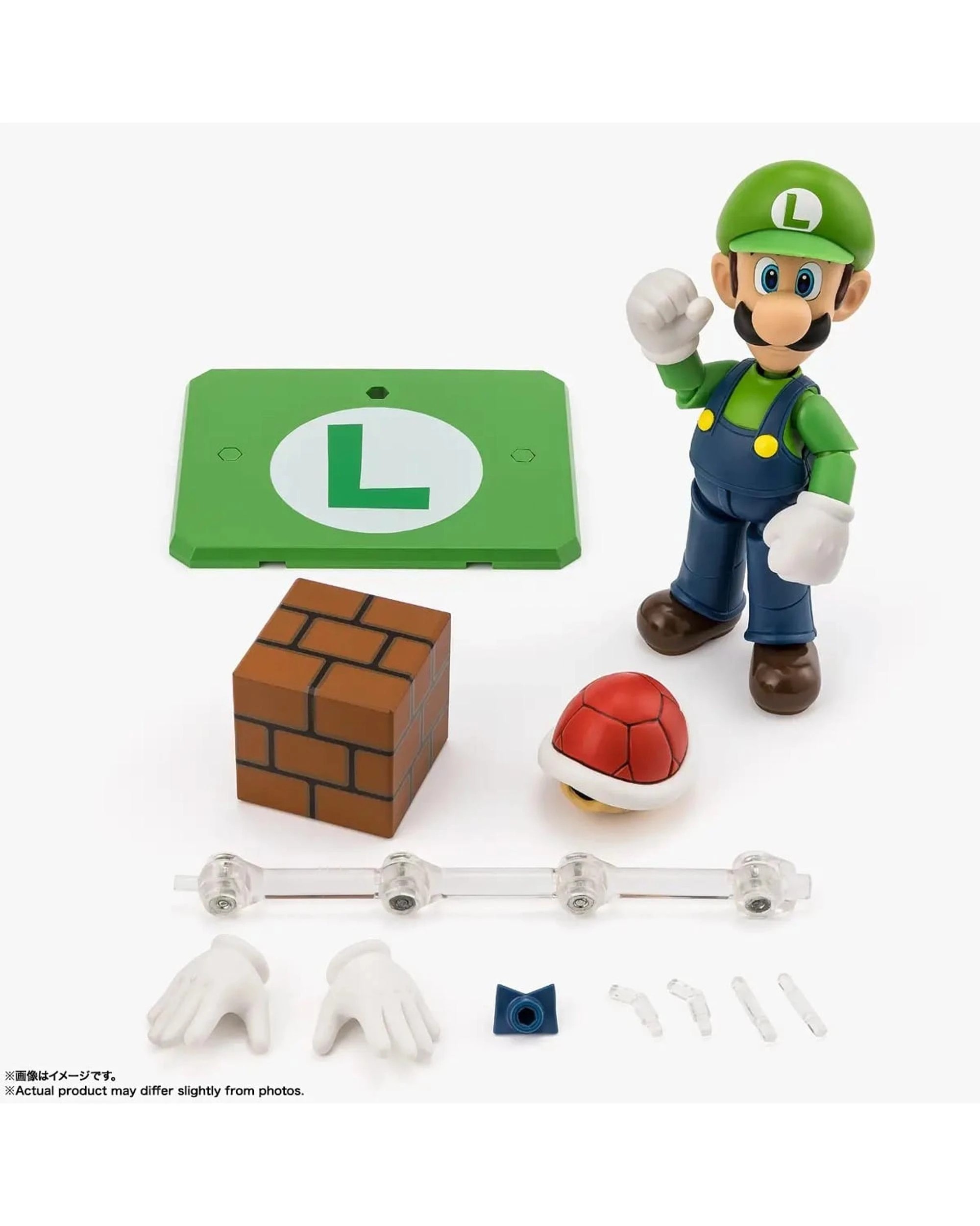 5 Tamashii Nations S.H.Figuarts Super Mario Luigi Figure, 5 of 6