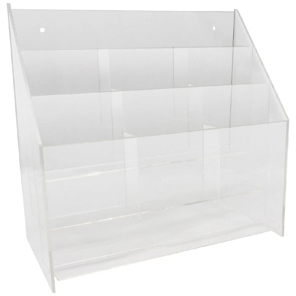 1 Deflecto DL 9 Pocket Brochure Holder Clear, 1 of 1