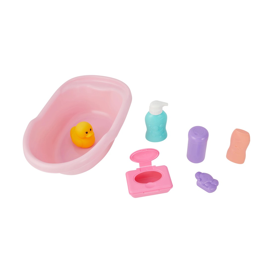 1 7 Piece Doll Bathtub Set, 1 of 9